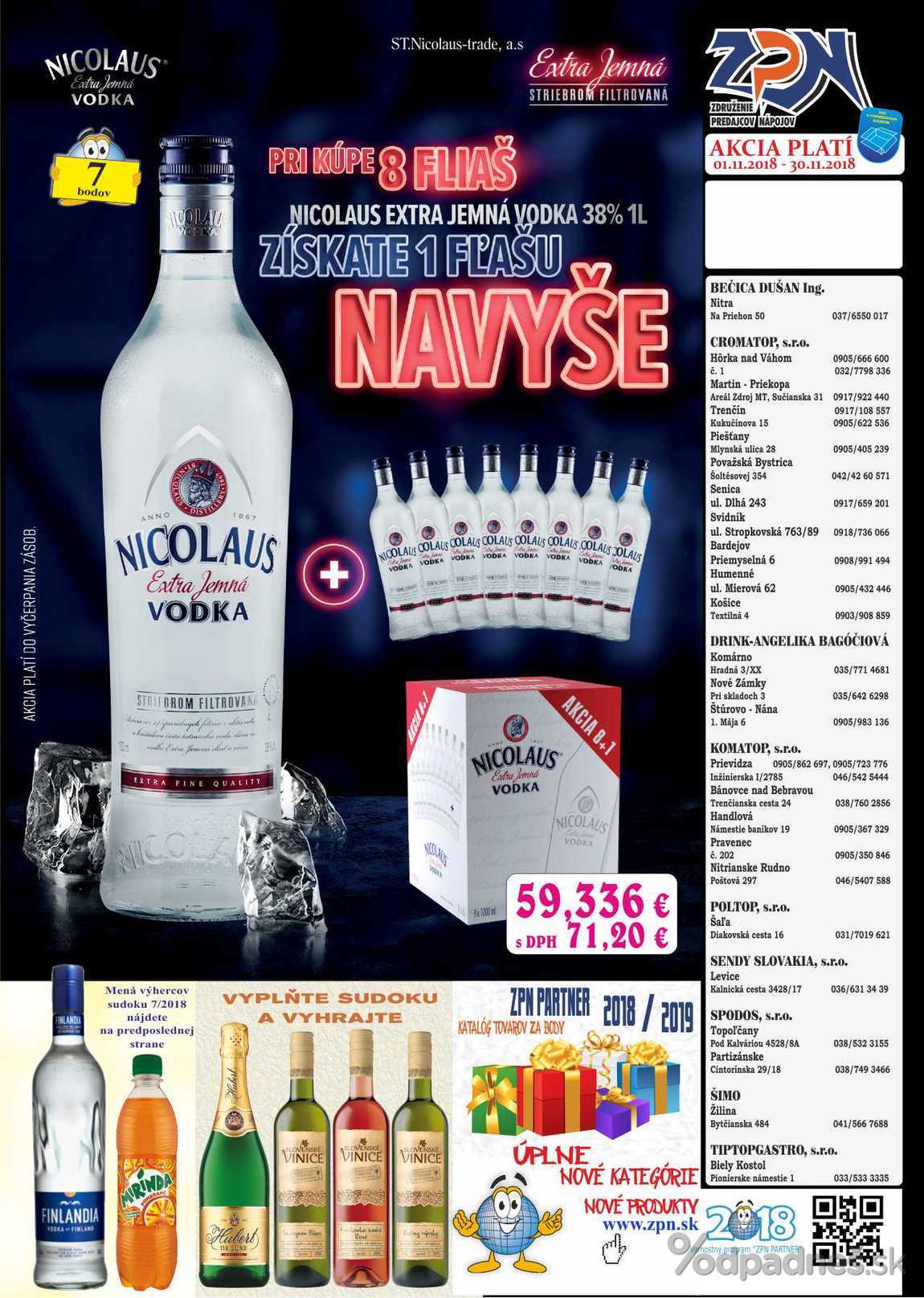 1. stránka Drinkvo letáku