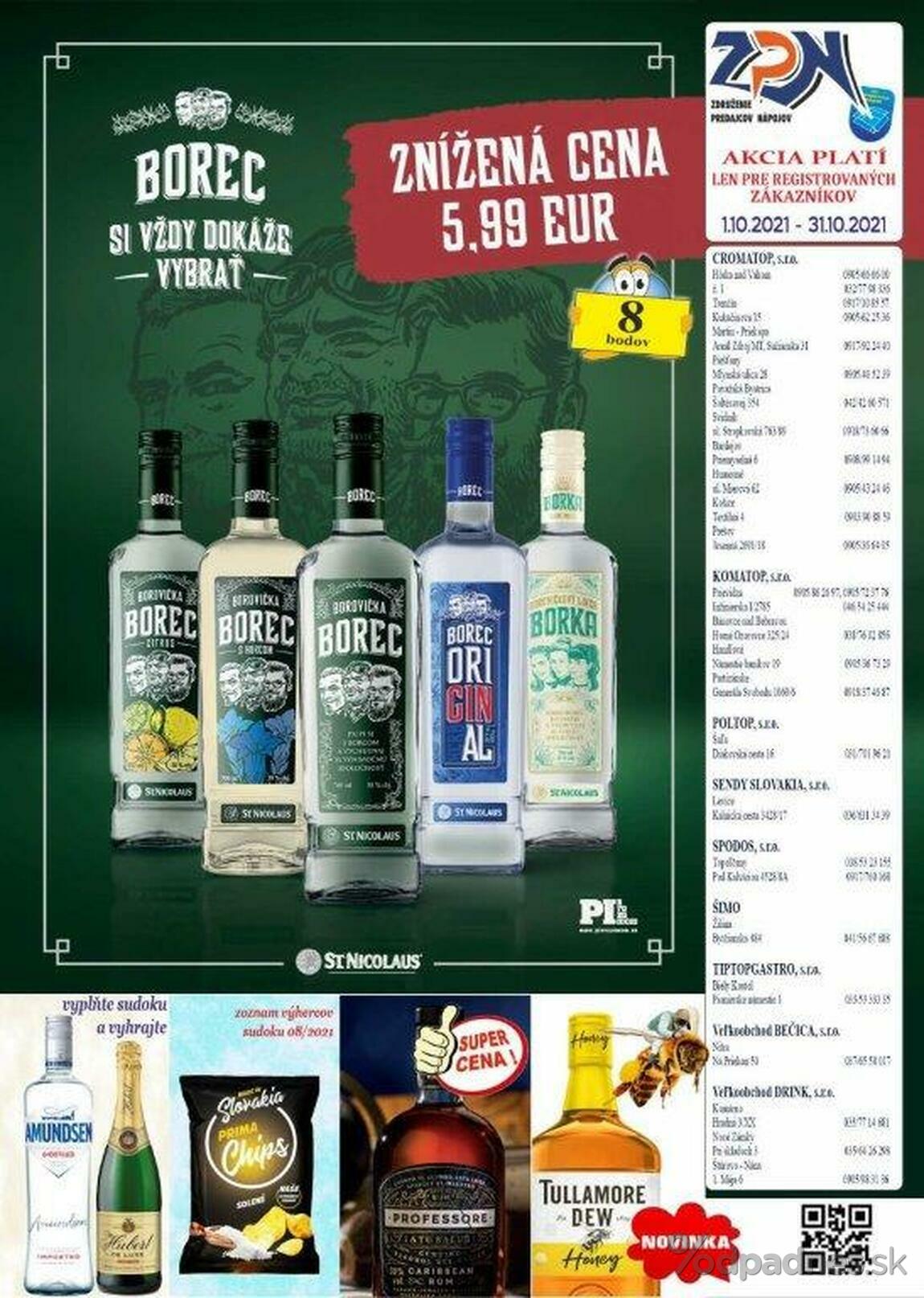 1. stránka Drinkvo letáku