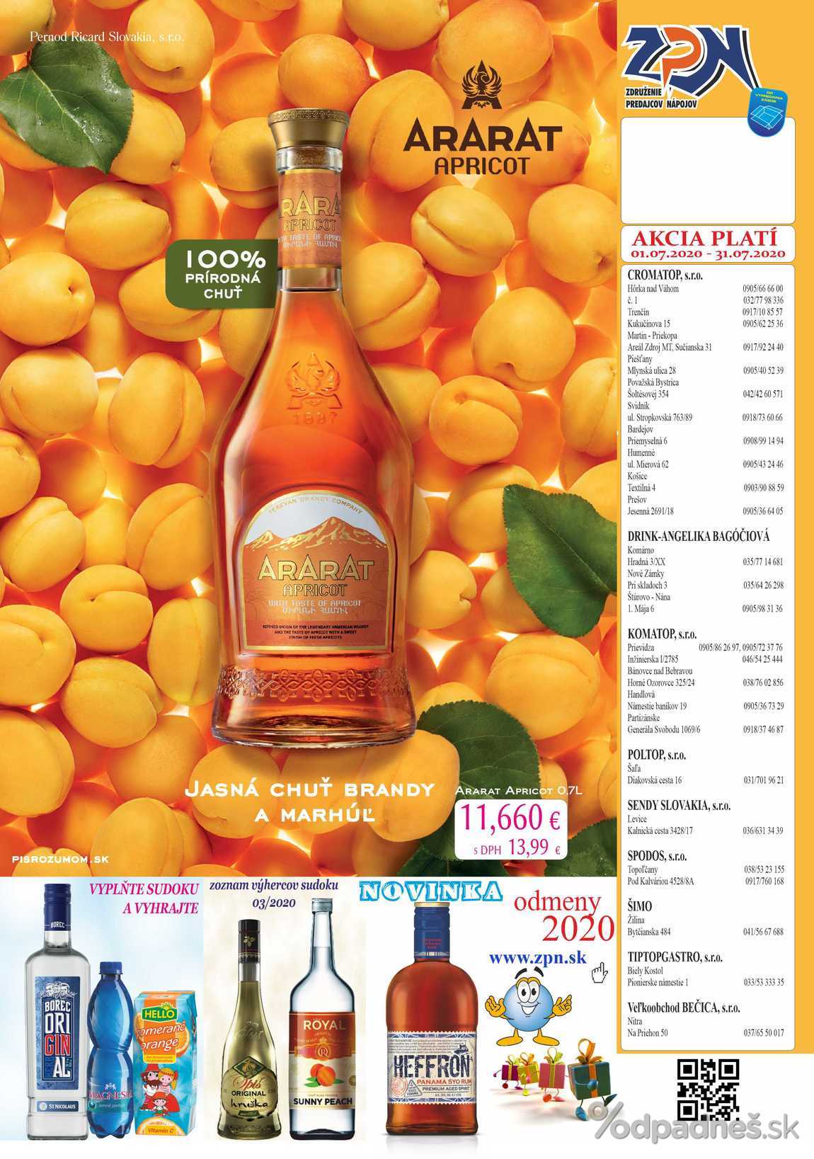 1. stránka Drinkvo letáku