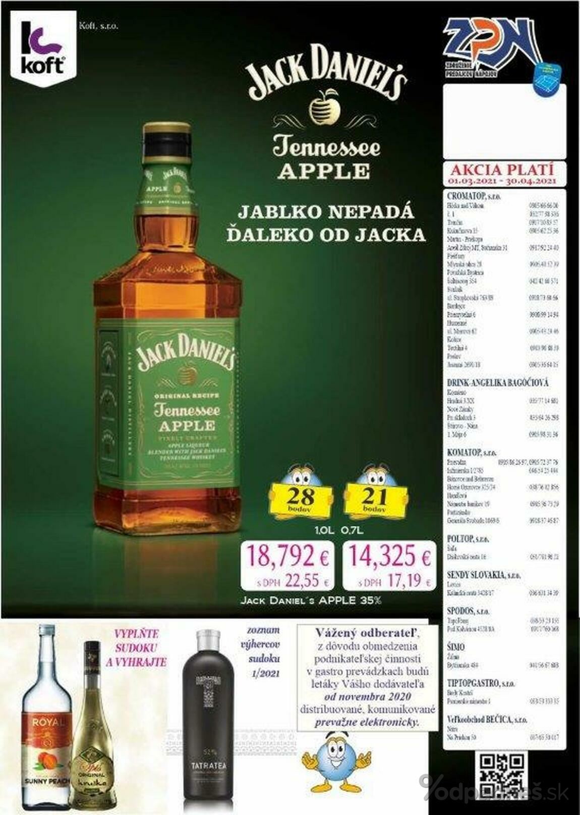 1. stránka Drinkvo letáku