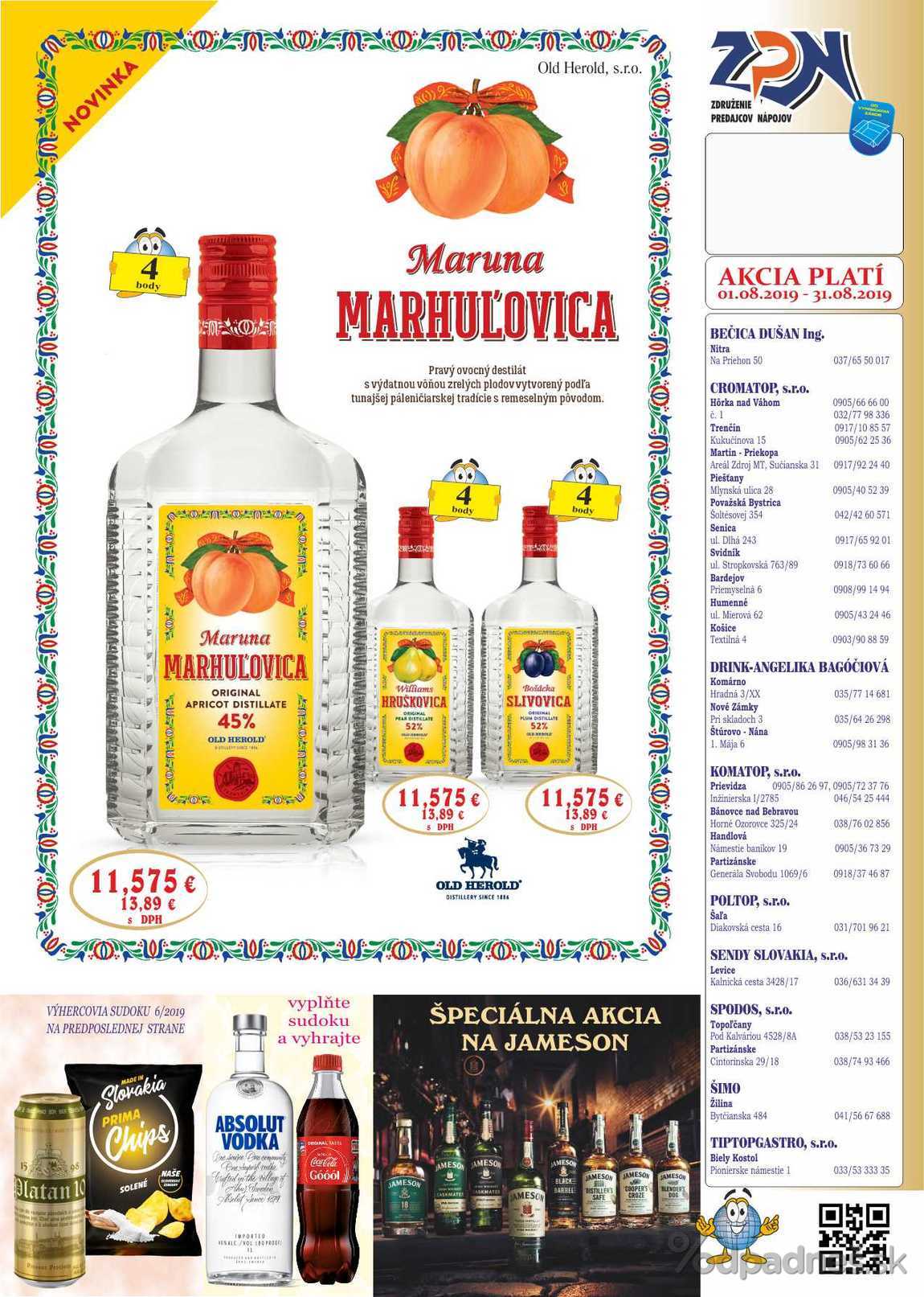 1. stránka Drinkvo letáku
