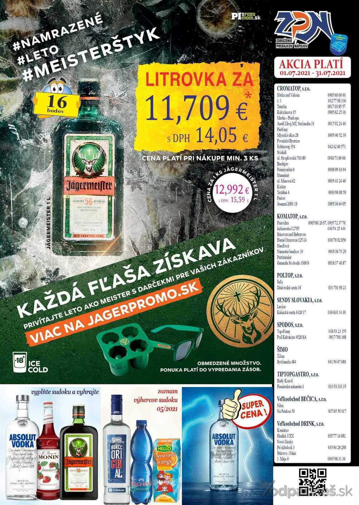 1. stránka Drinkvo letáku