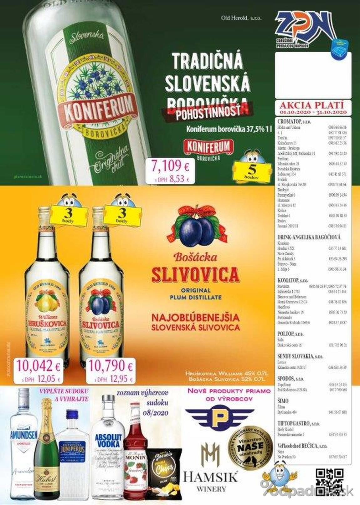 1. stránka Drinkvo letáku
