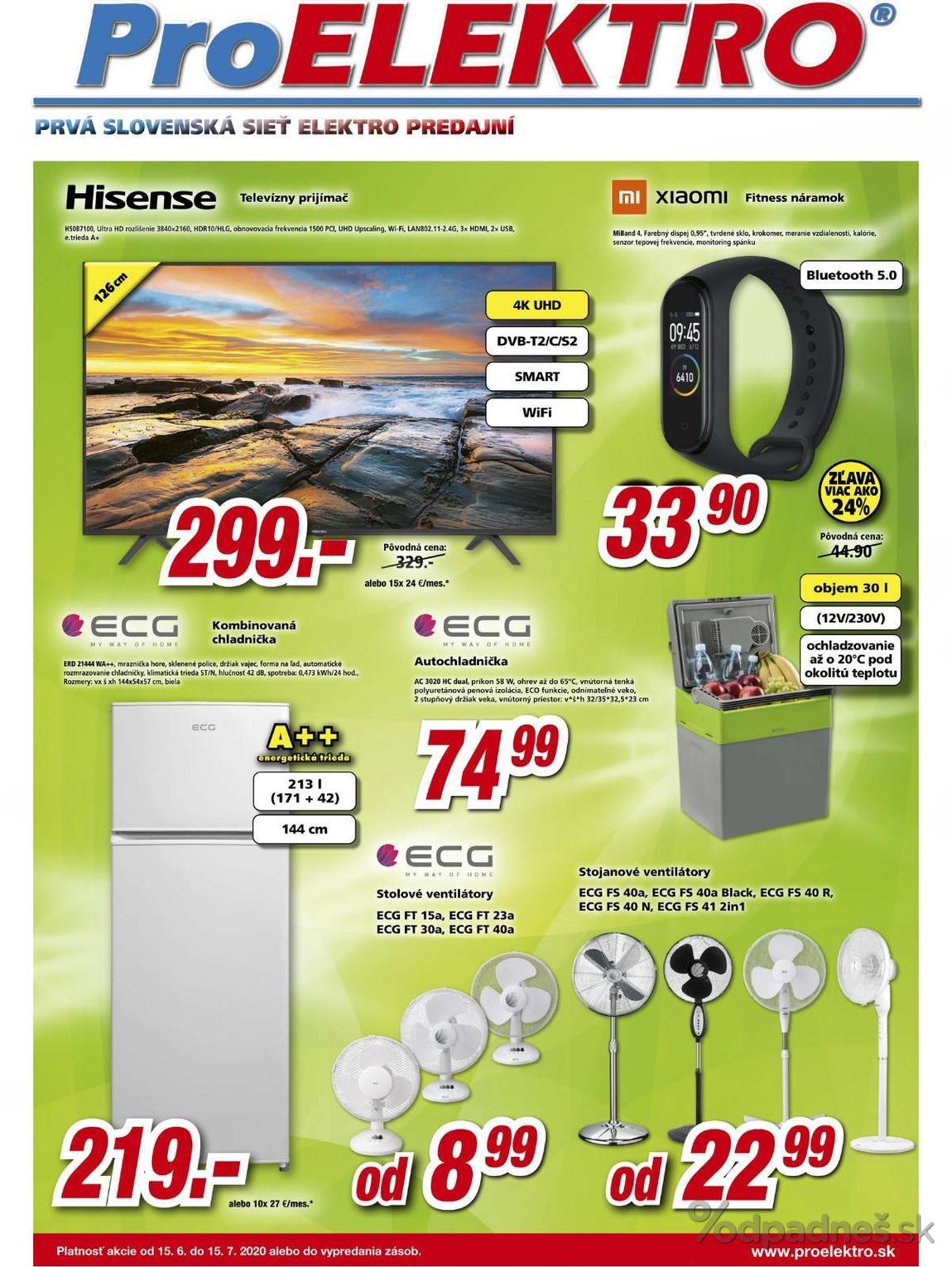 1. stránka Pro Elektro letáku