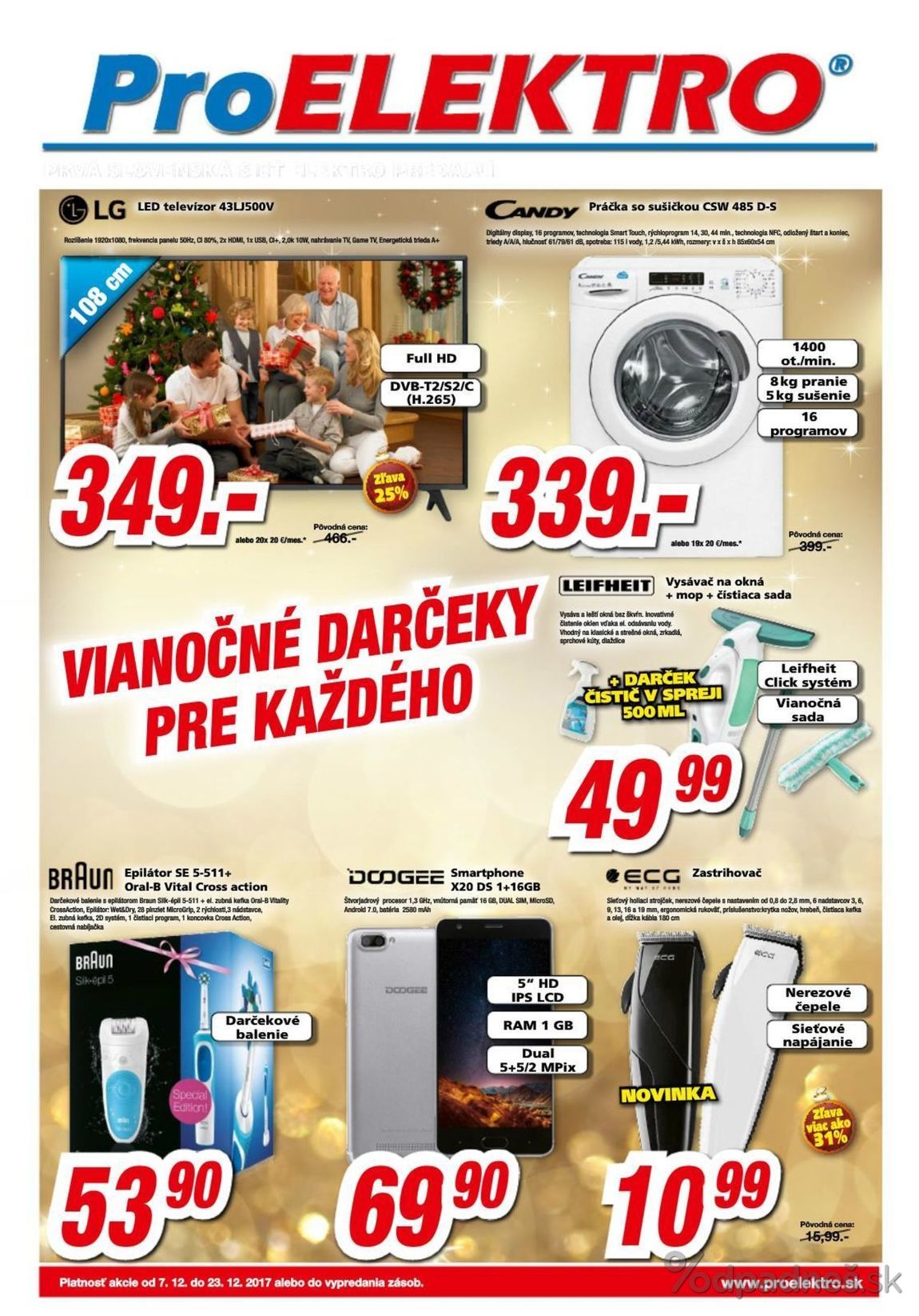 1. stránka Pro Elektro letáku