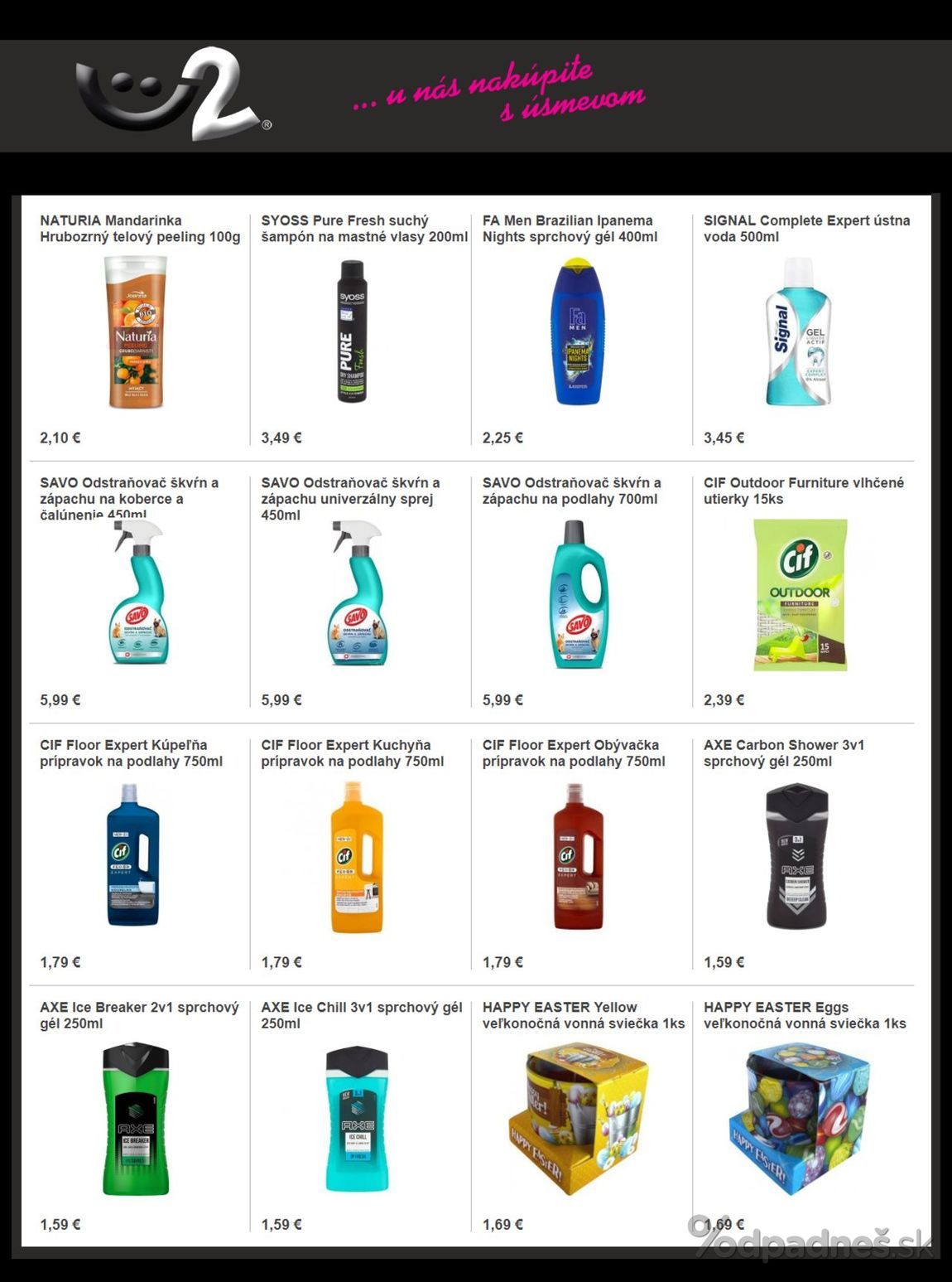 1. stránka U2 Group letáku