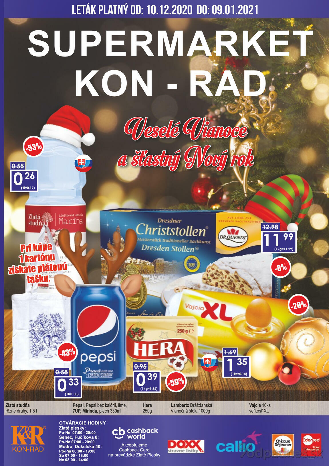 1. stránka KON - RAD letáku