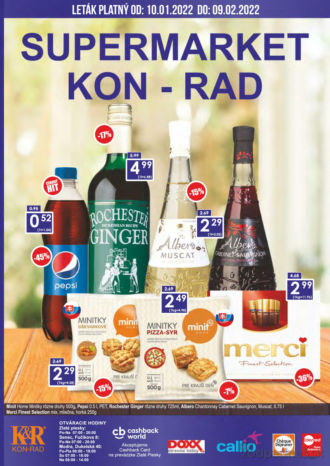 1. stránka KON - RAD letáku