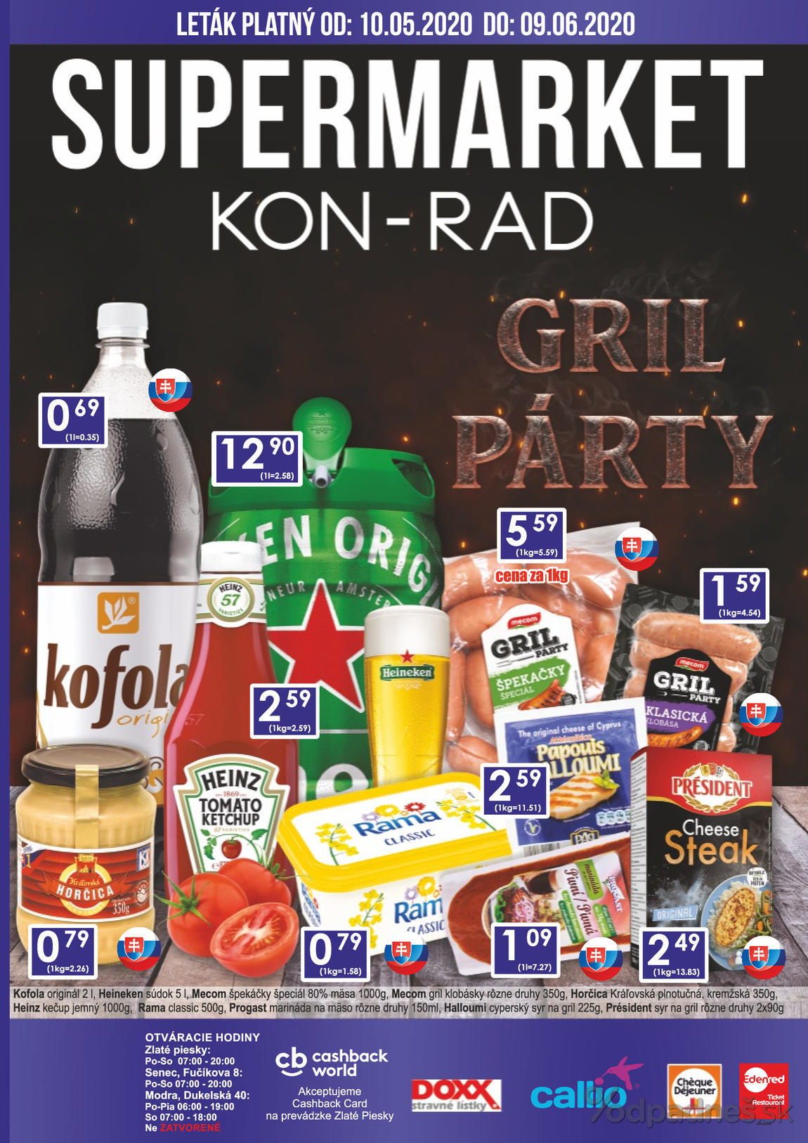 1. stránka KON - RAD letáku