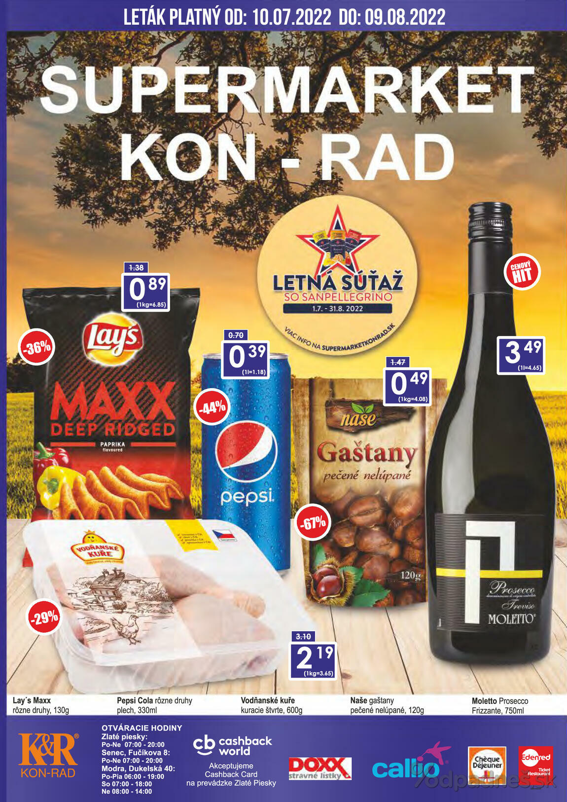 1. stránka KON - RAD letáku