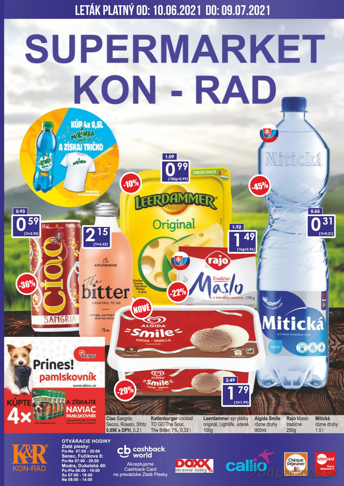 1. stránka KON - RAD letáku