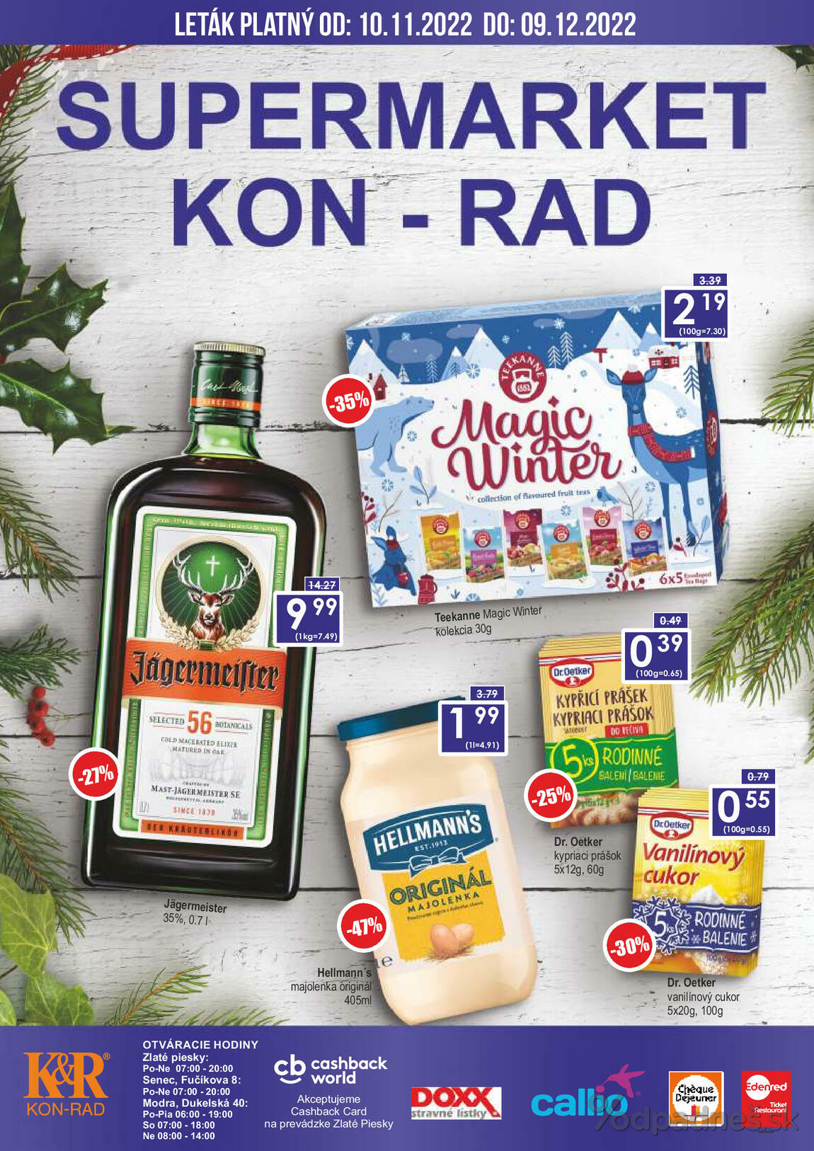 1. stránka KON - RAD letáku
