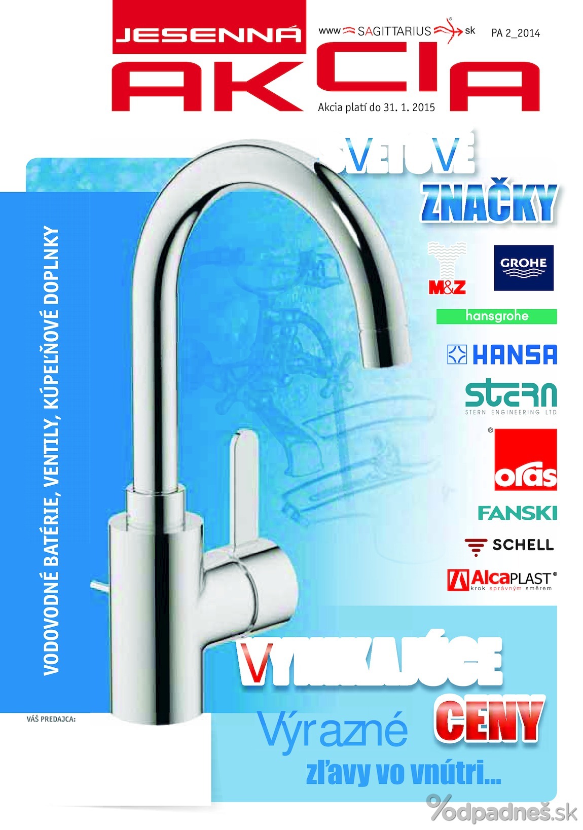 1. stránka Sagittarius letáku