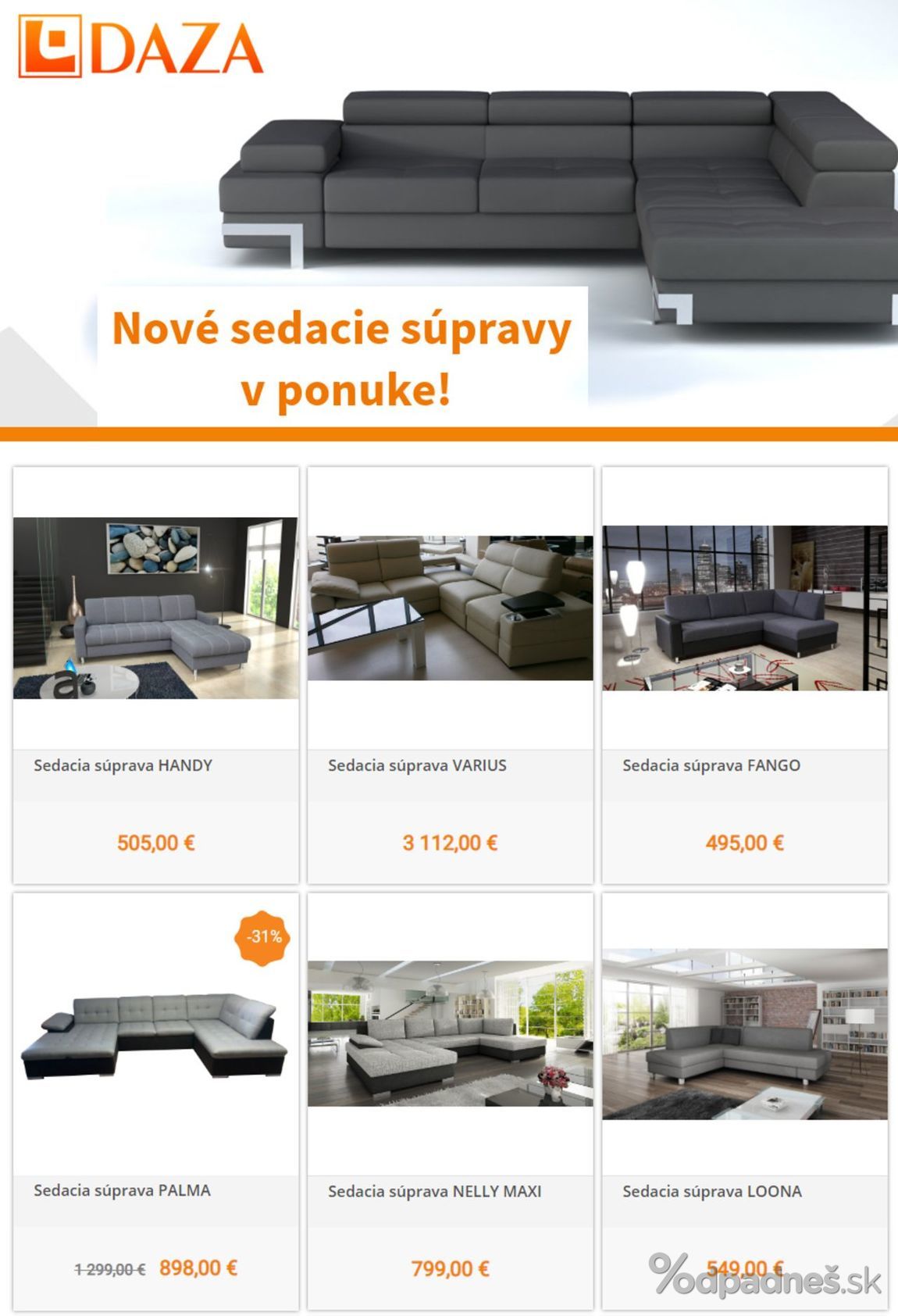 1. stránka DAZA letáku