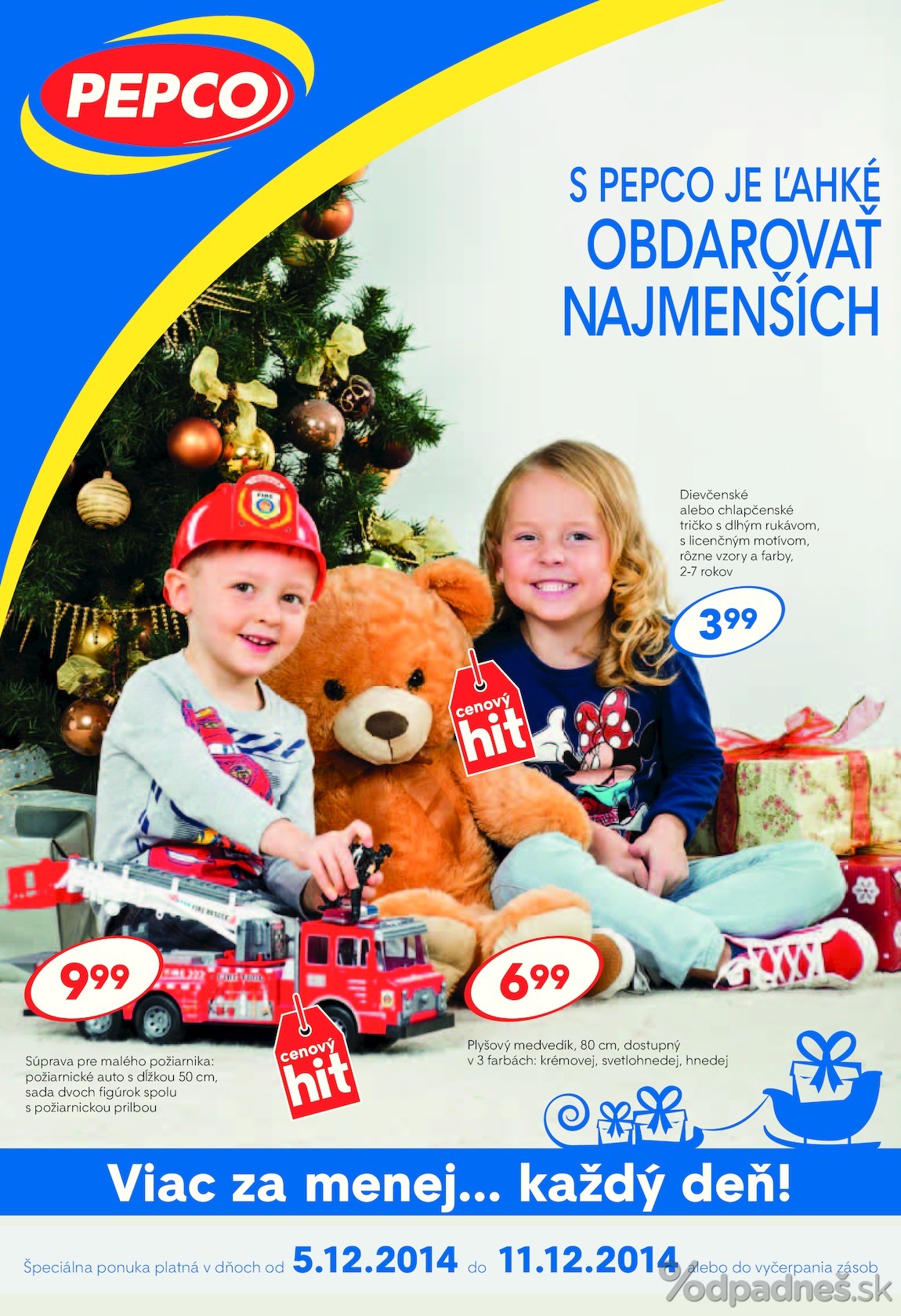 1. stránka Pepco letáku