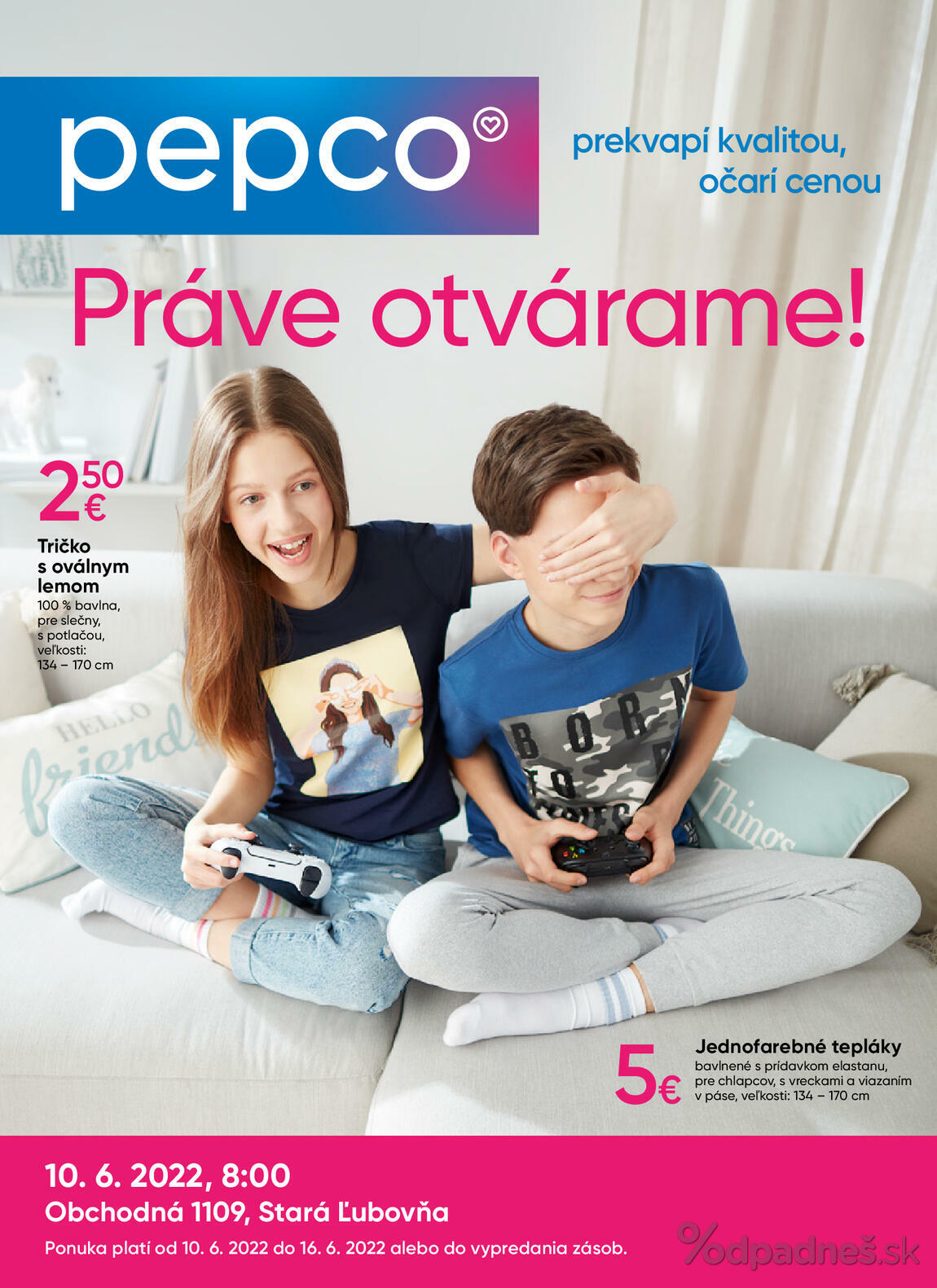 1. stránka Pepco letáku