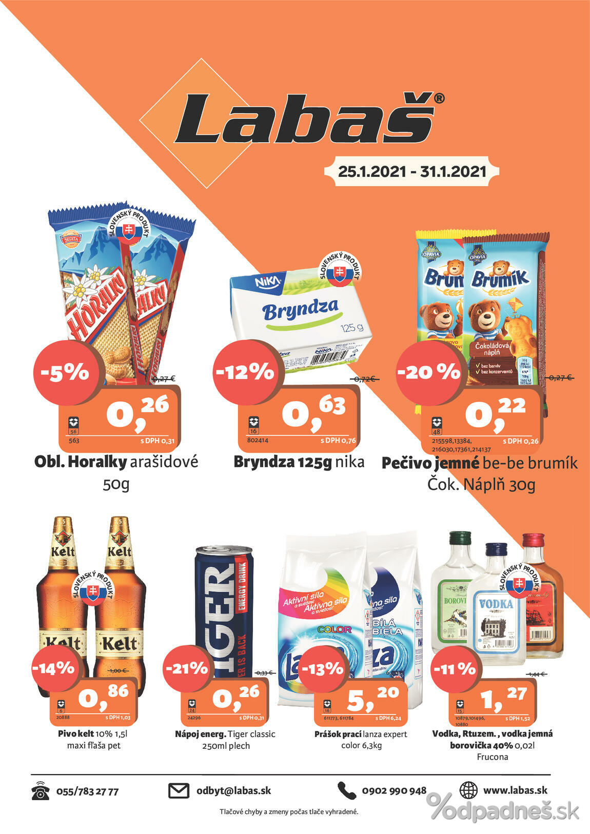 1. stránka Labaš letáku