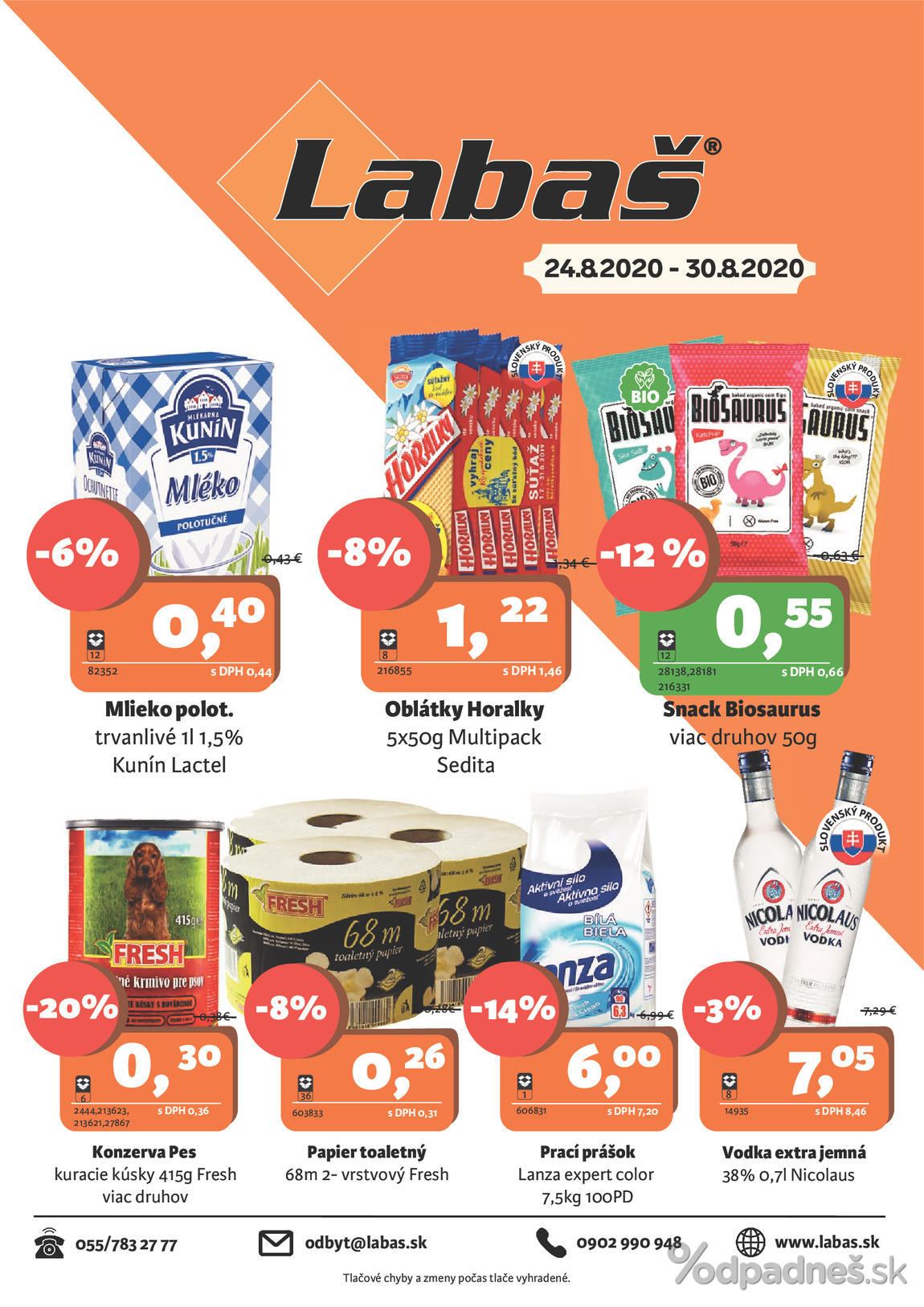 1. stránka Labaš letáku
