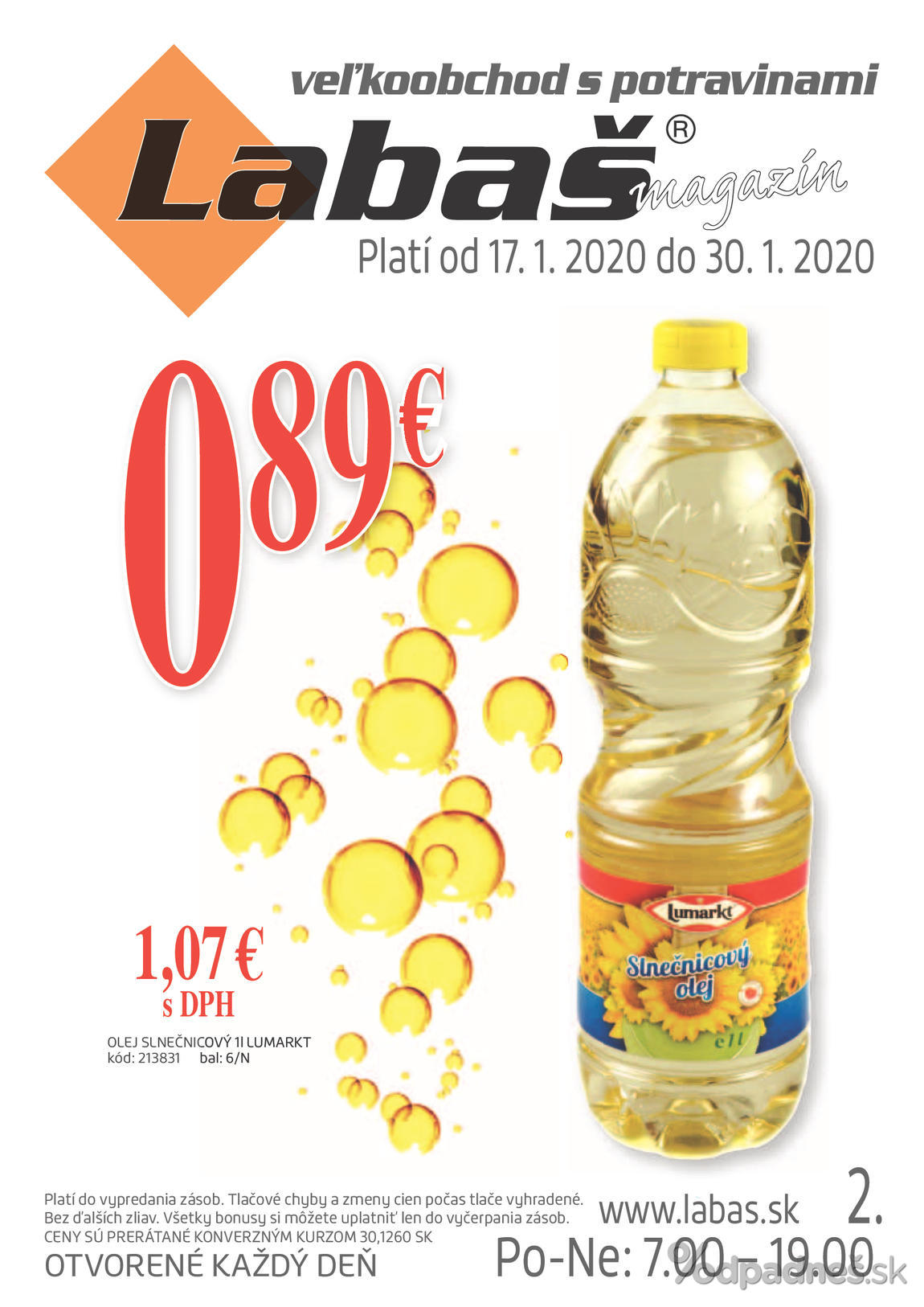 1. stránka Labaš letáku