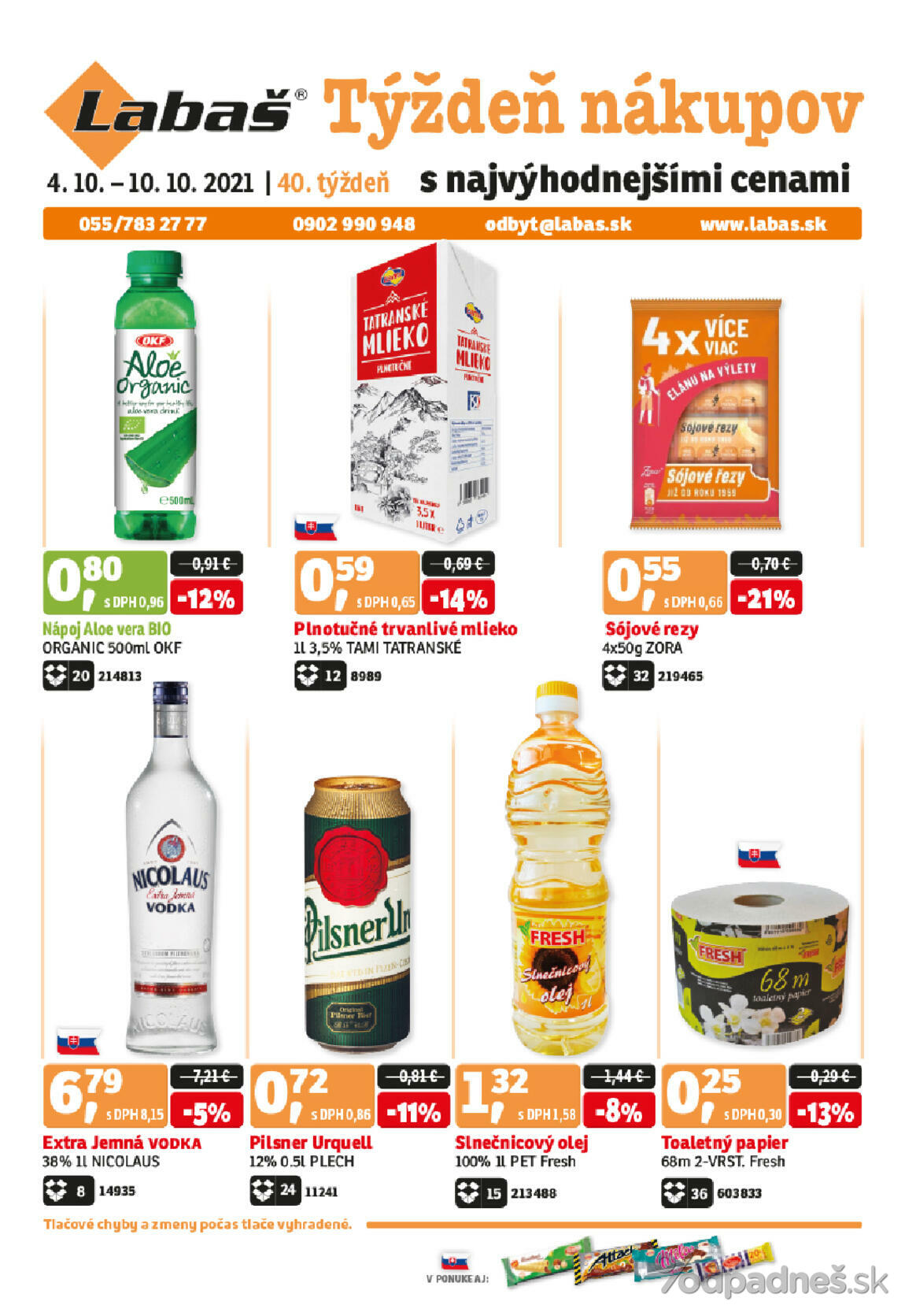 1. stránka Labaš letáku