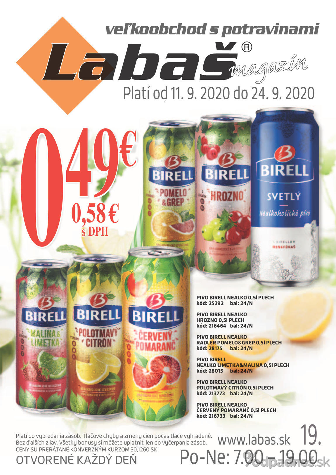 1. stránka Labaš letáku