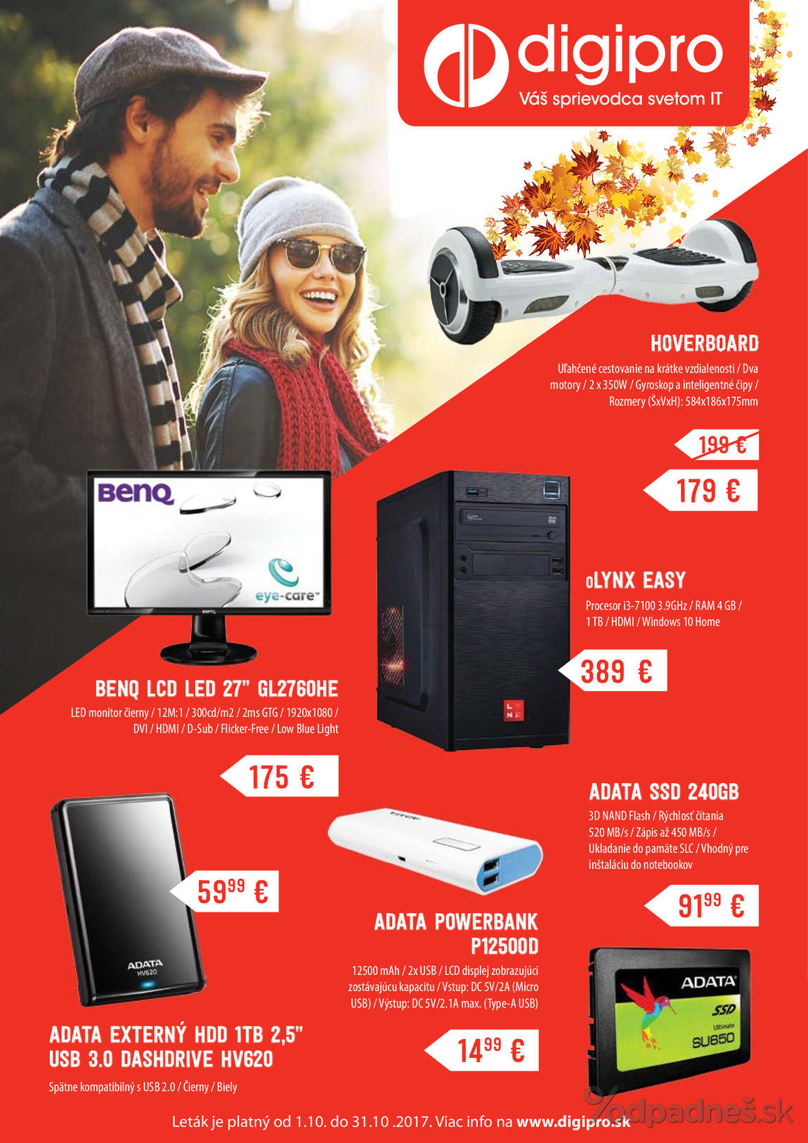 1. stránka DigiPro.sk letáku