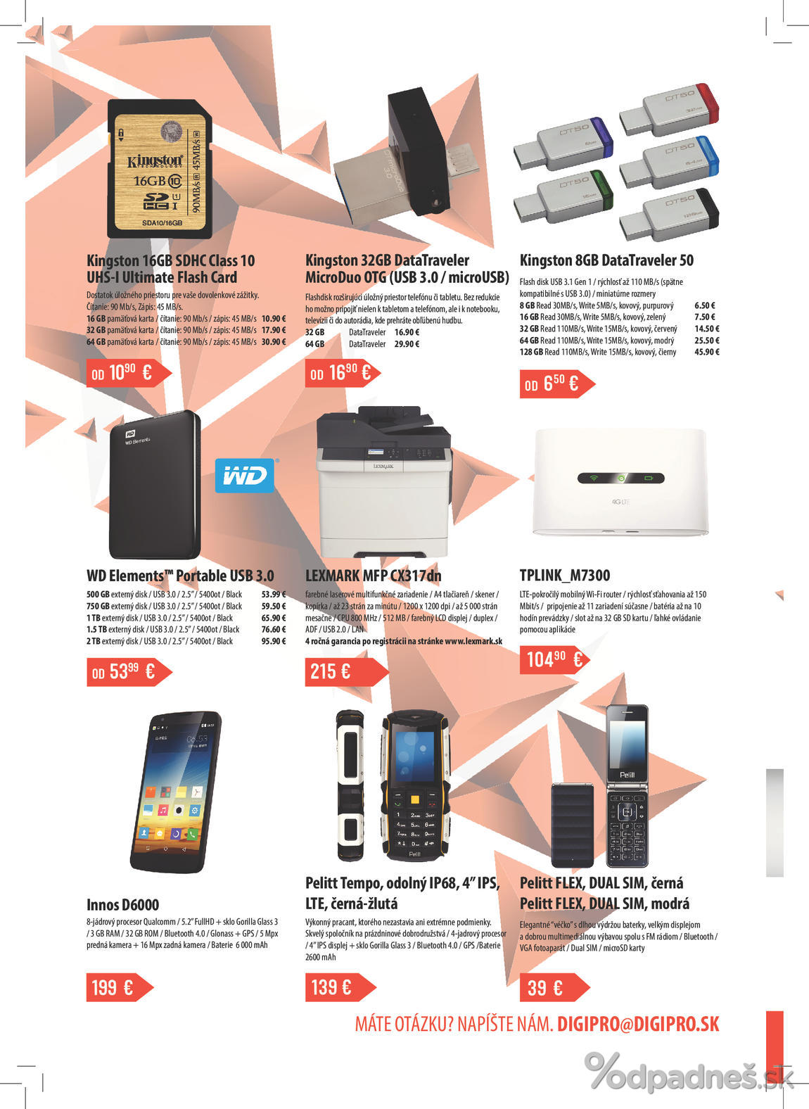 1. stránka DigiPro.sk letáku