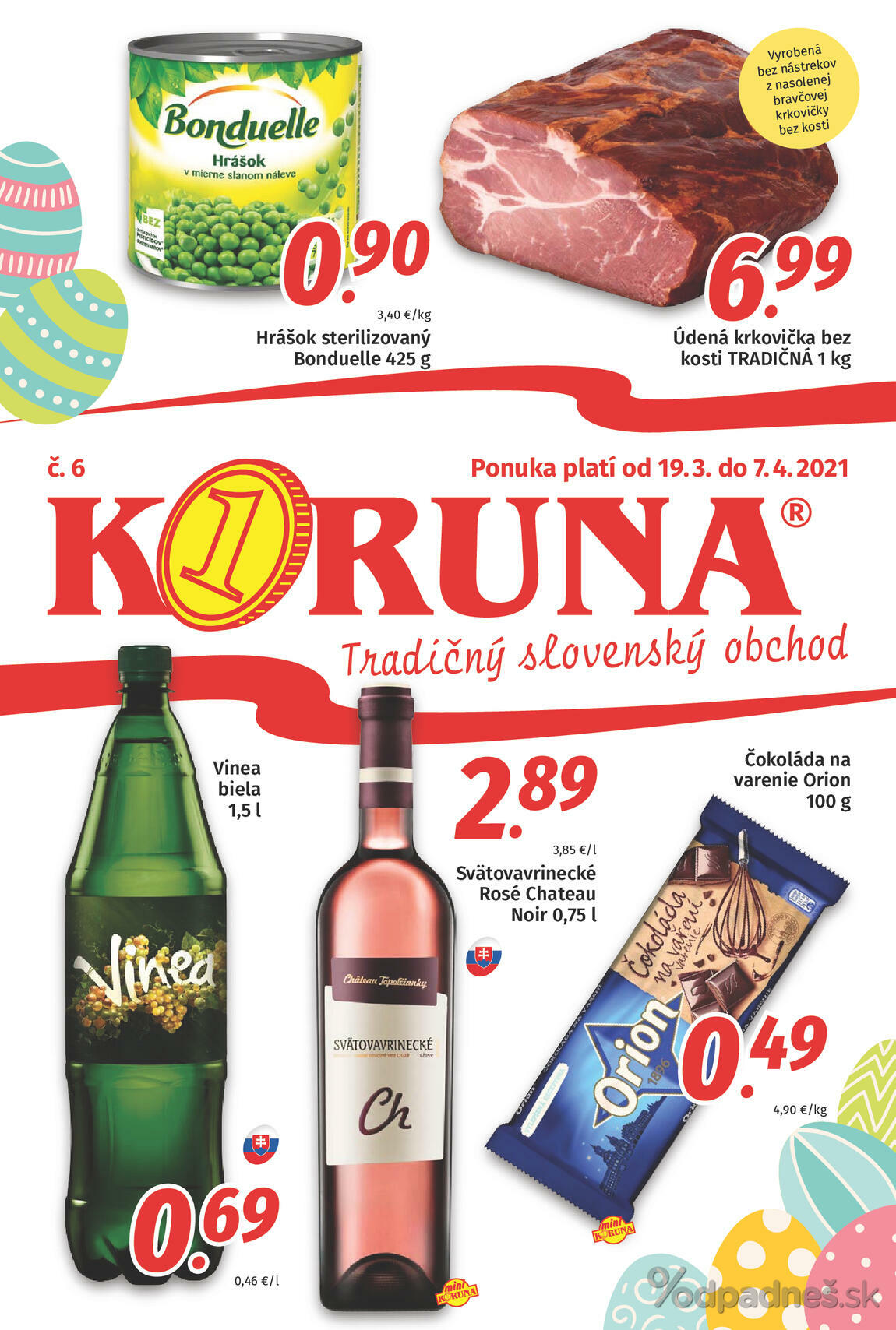 1. stránka Koruna letáku