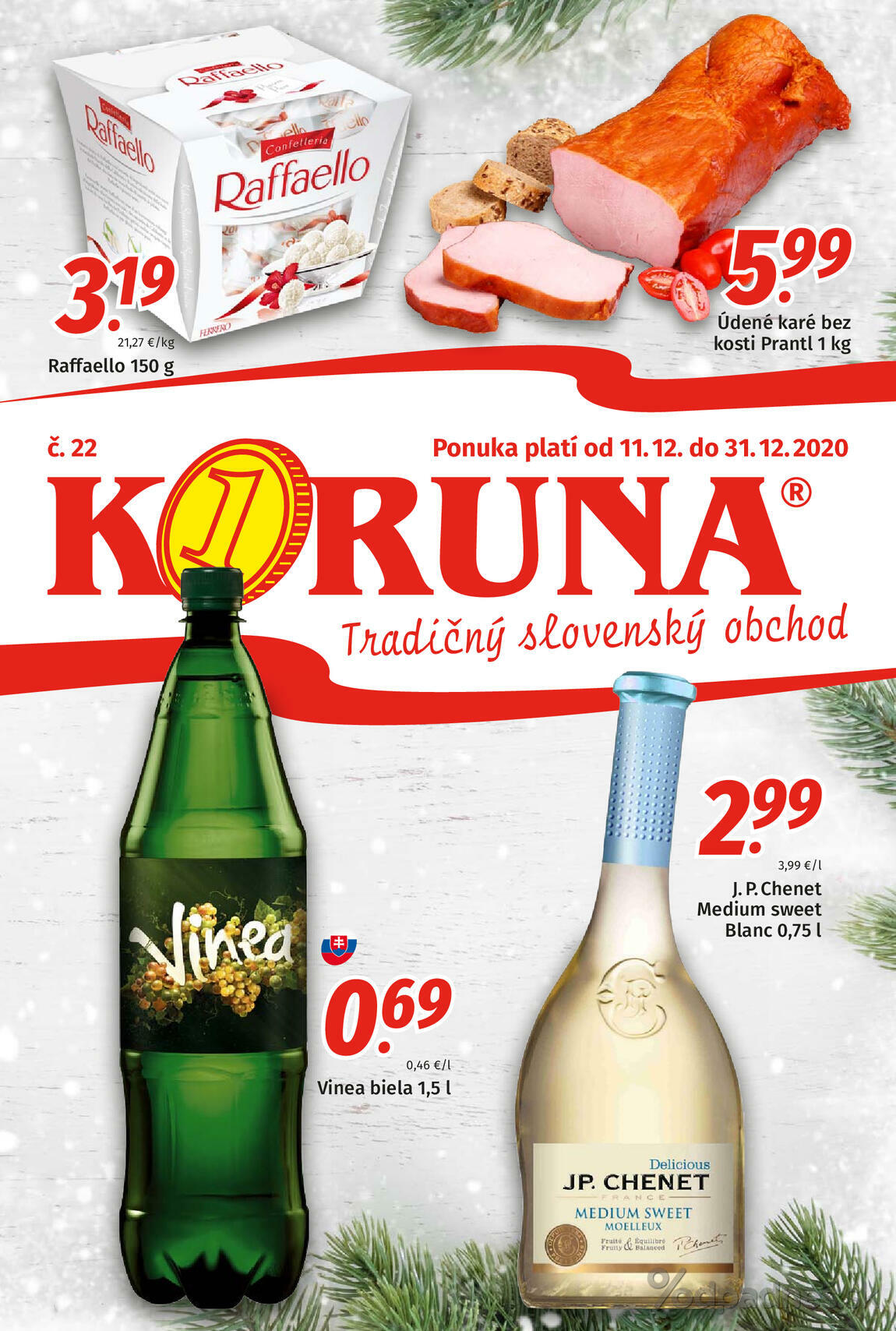 1. stránka Koruna letáku