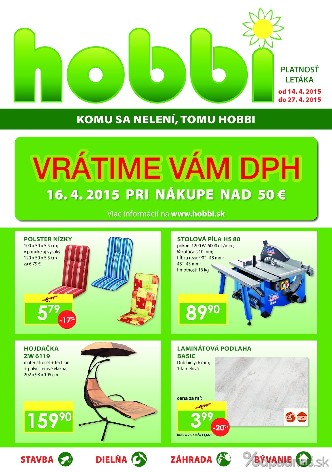 1. stránka Hobbi letáku