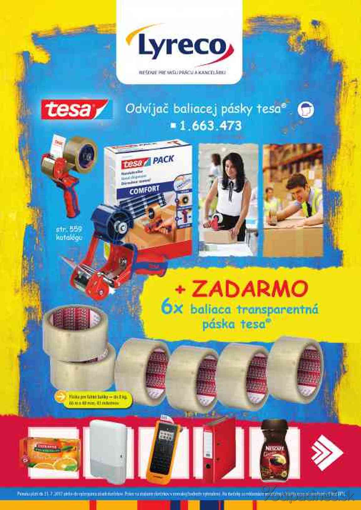 1. stránka Lyreco letáku