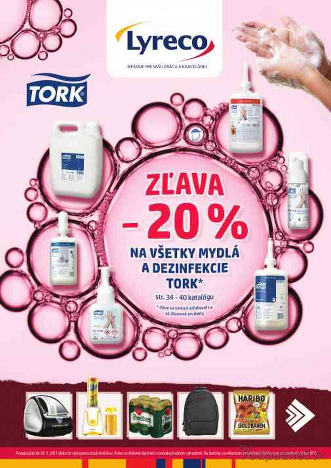1. stránka Lyreco letáku