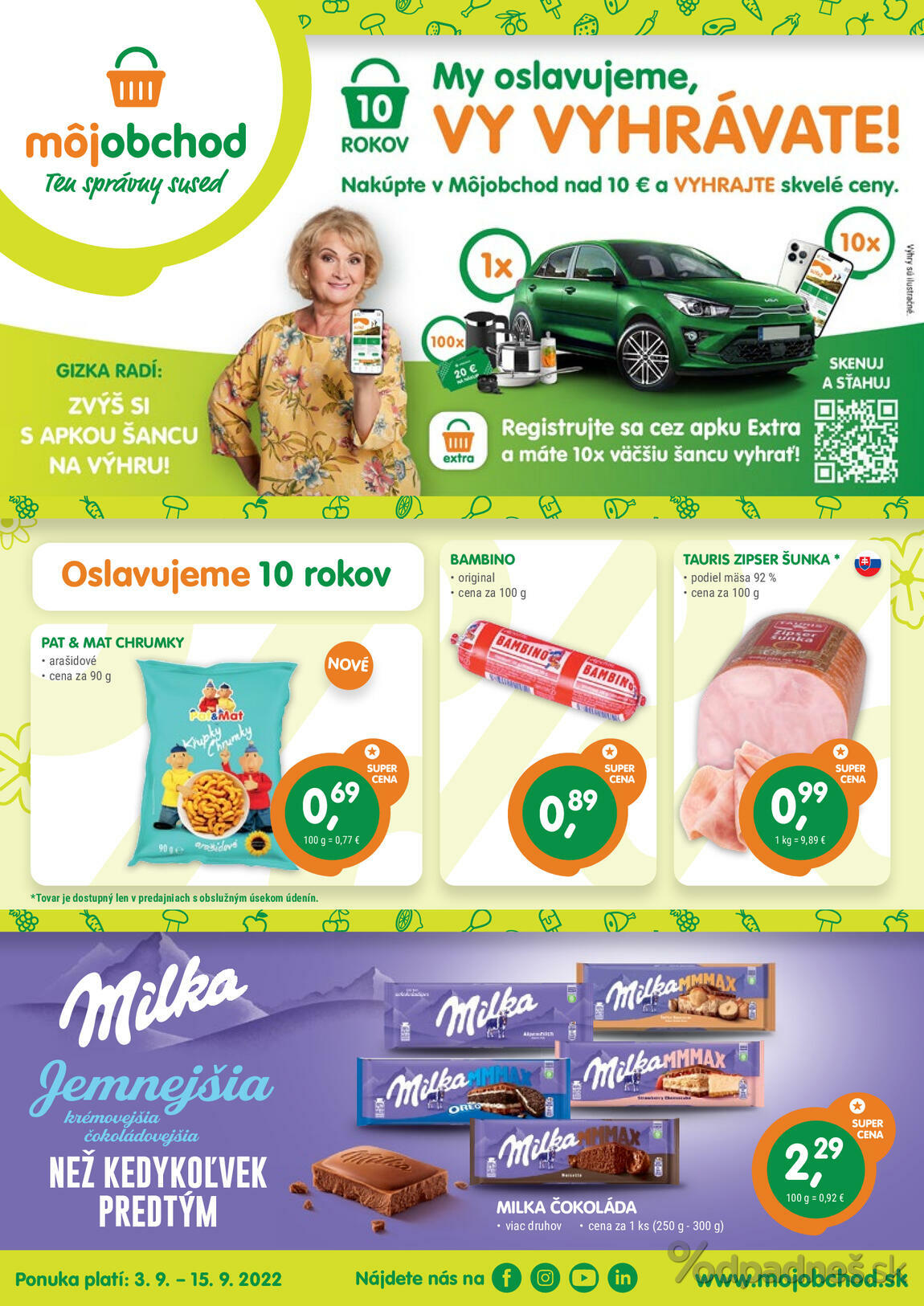 1. stránka Môjobchod letáku