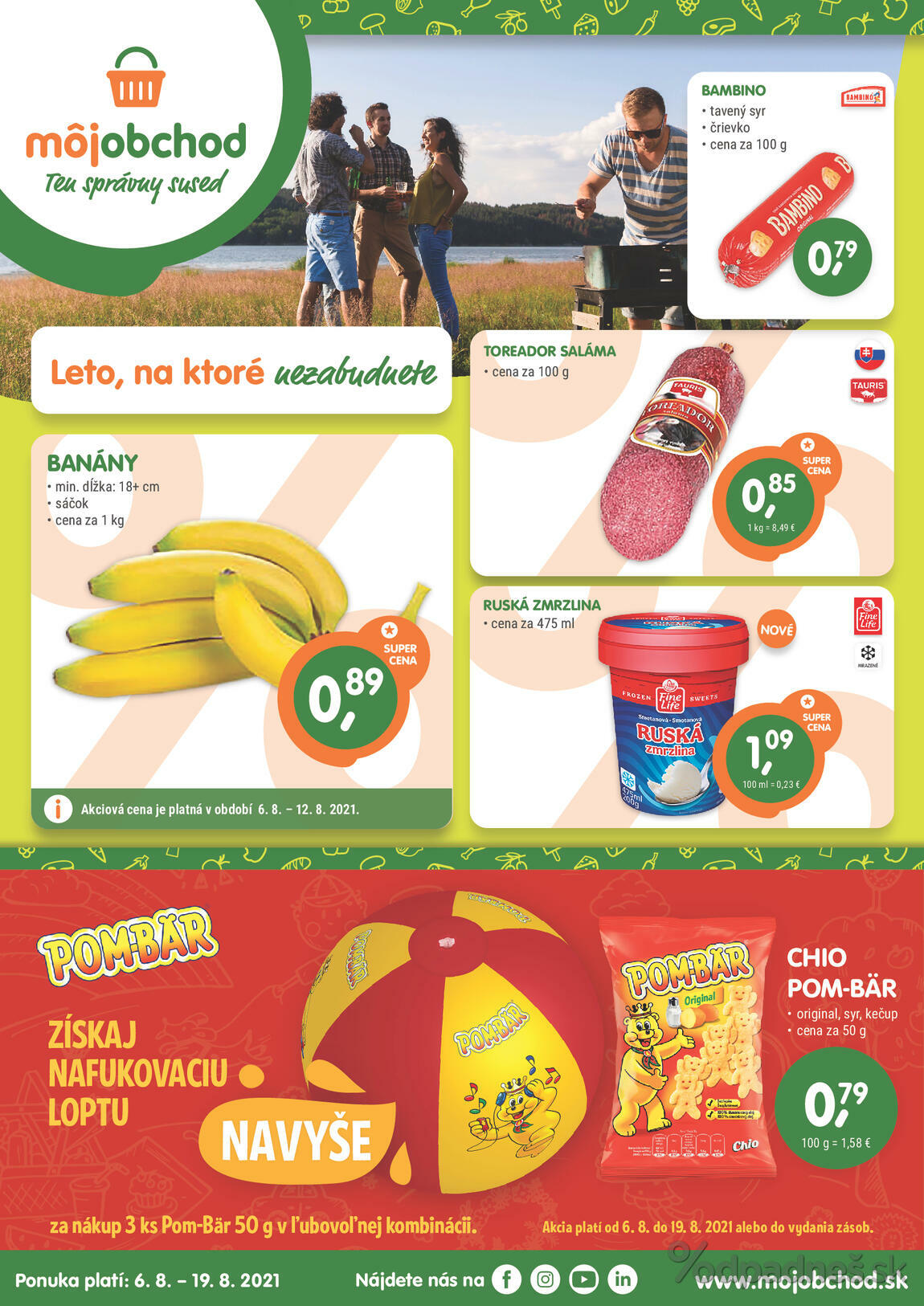 1. stránka Môjobchod letáku