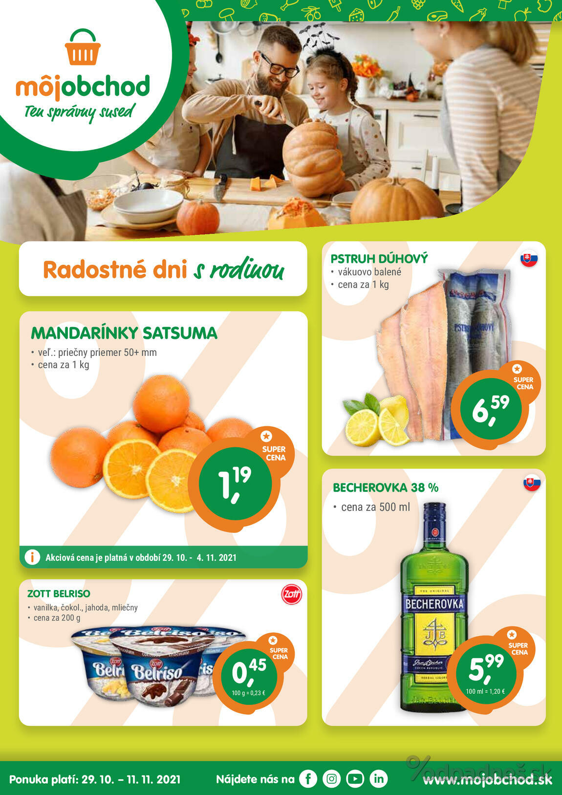 1. stránka Môjobchod letáku