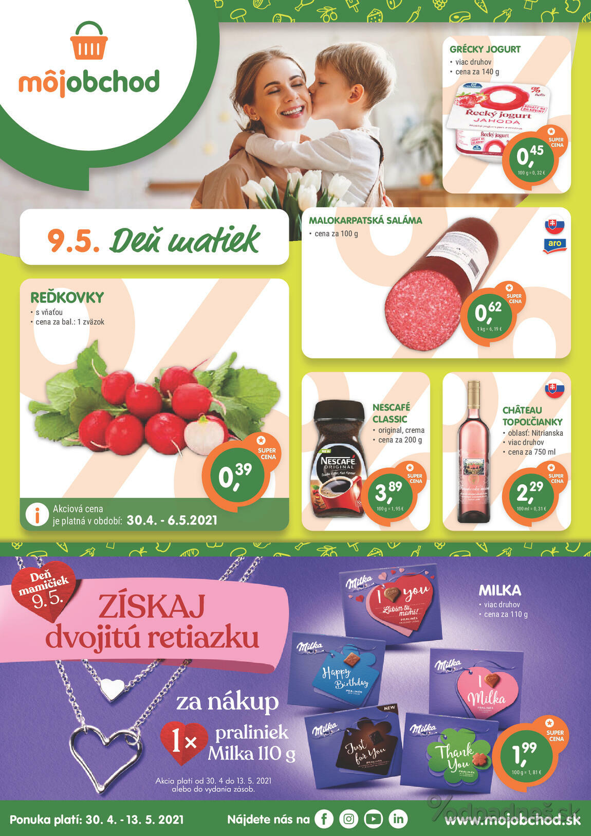 1. stránka Môjobchod letáku