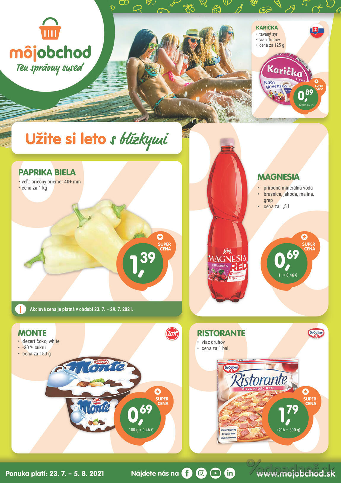 1. stránka Môjobchod letáku