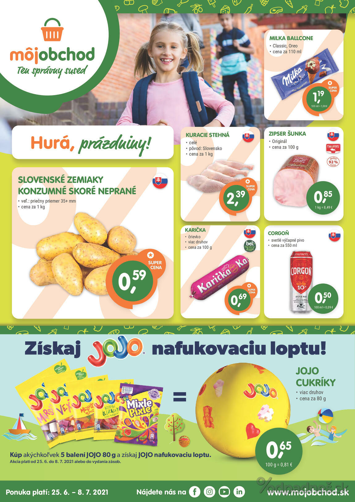 1. stránka Môjobchod letáku