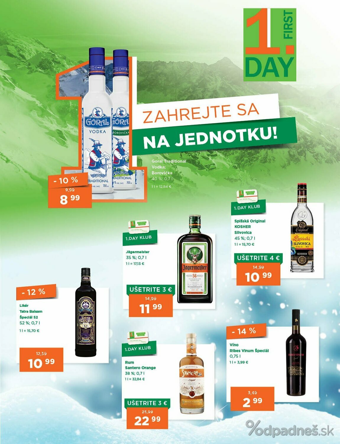 1. stránka 1day.sk letáku