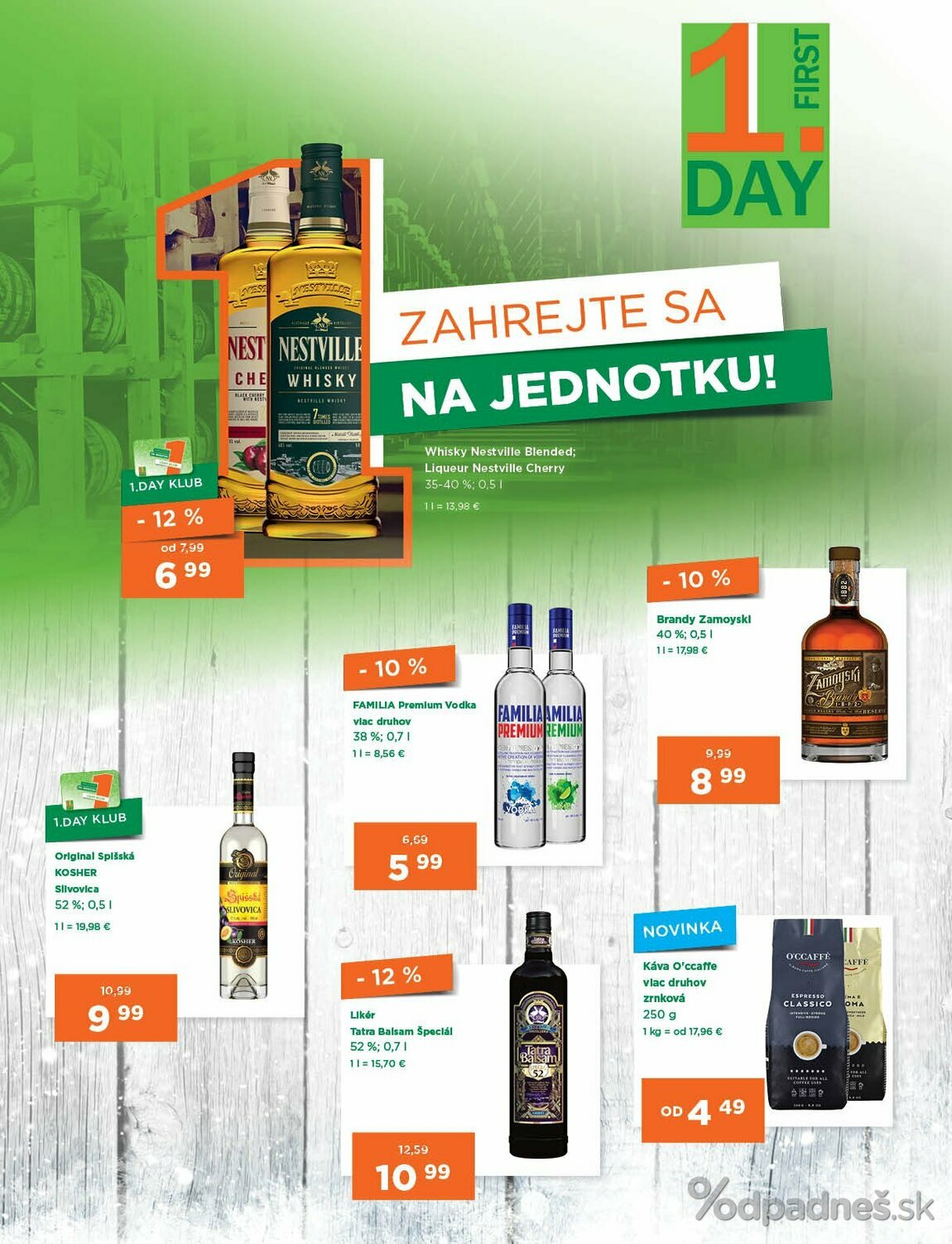 1. stránka 1day.sk letáku