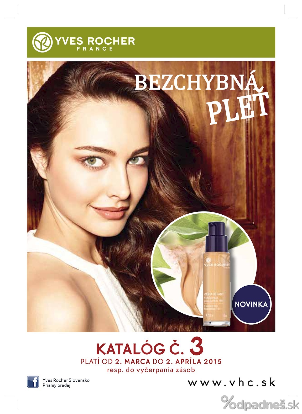 1. stránka Yves Rocher letáku