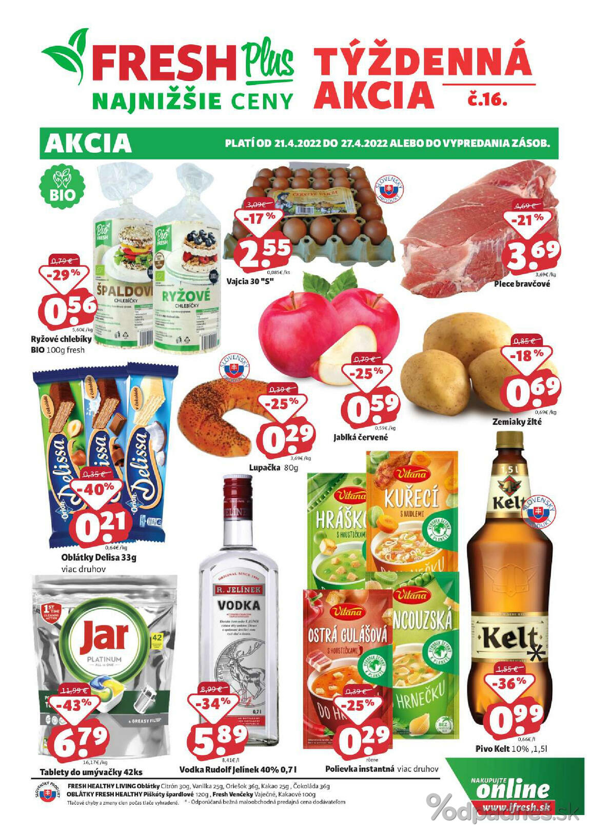 1. stránka Fresh letáku