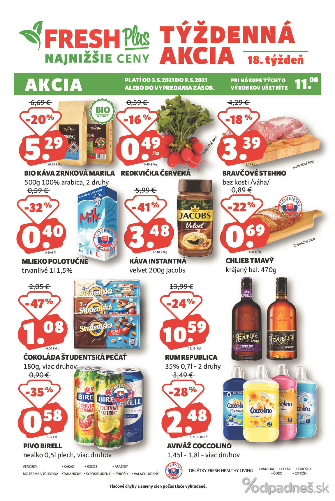 1. stránka Fresh letáku