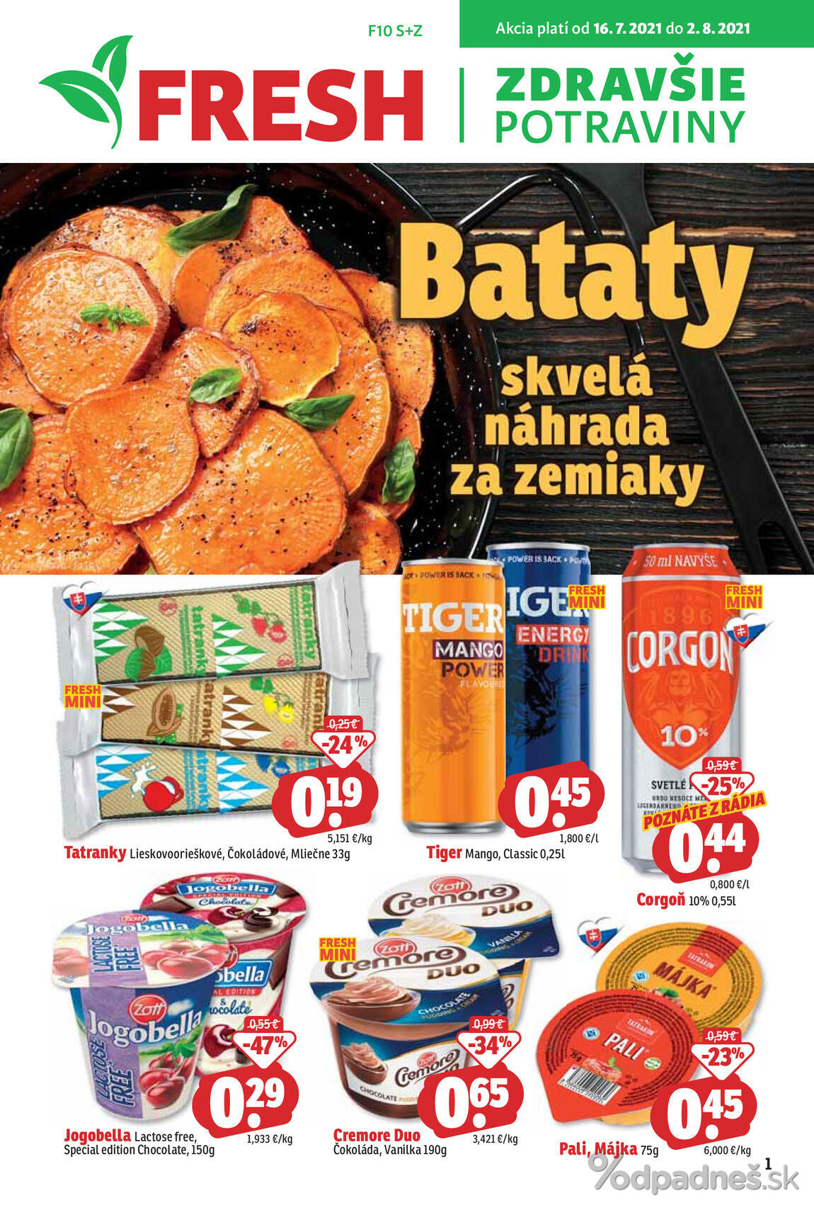 1. stránka Fresh letáku