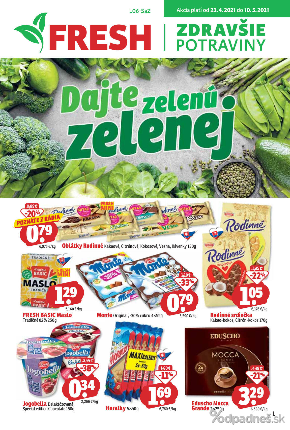 1. stránka Fresh letáku