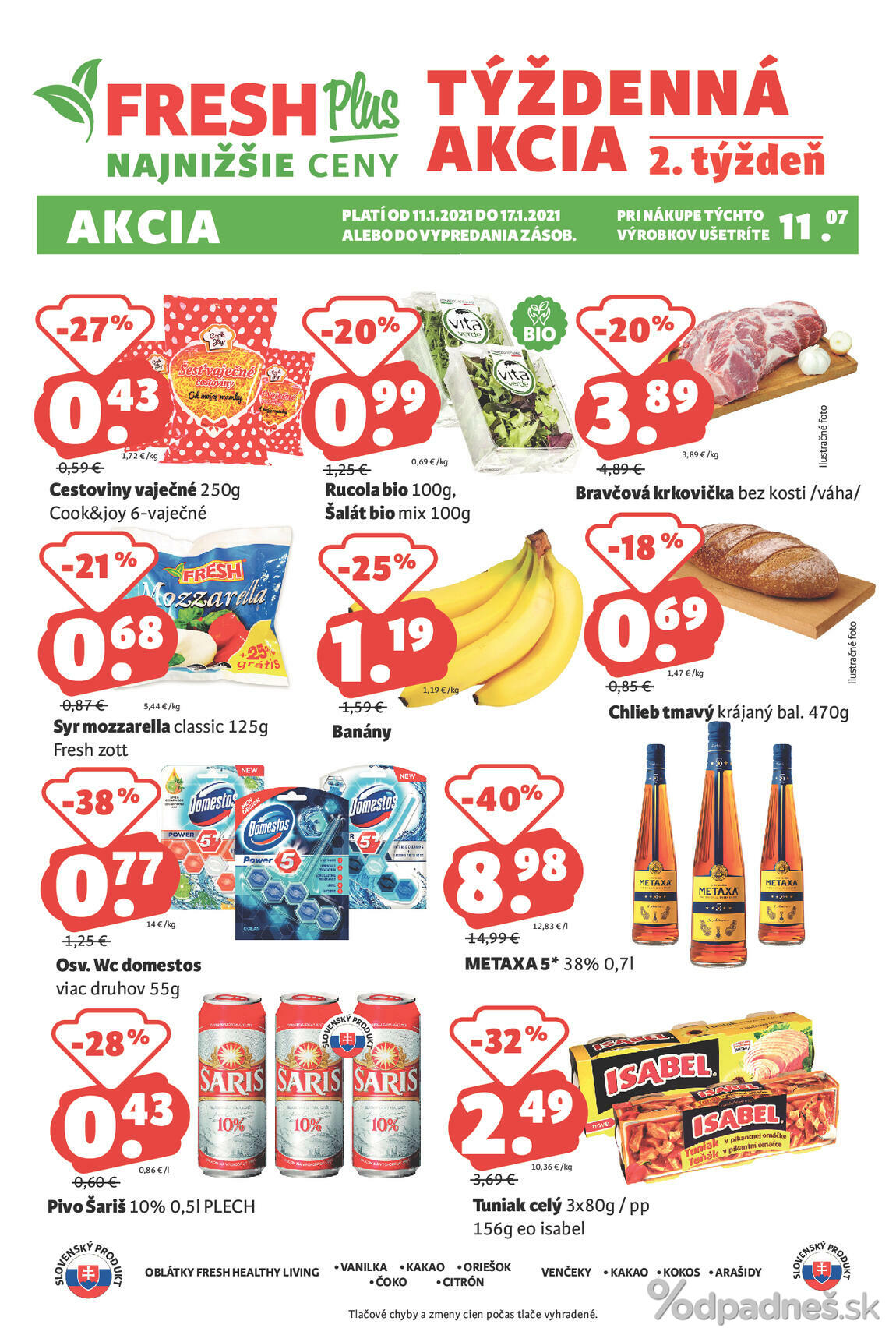 1. stránka Fresh letáku