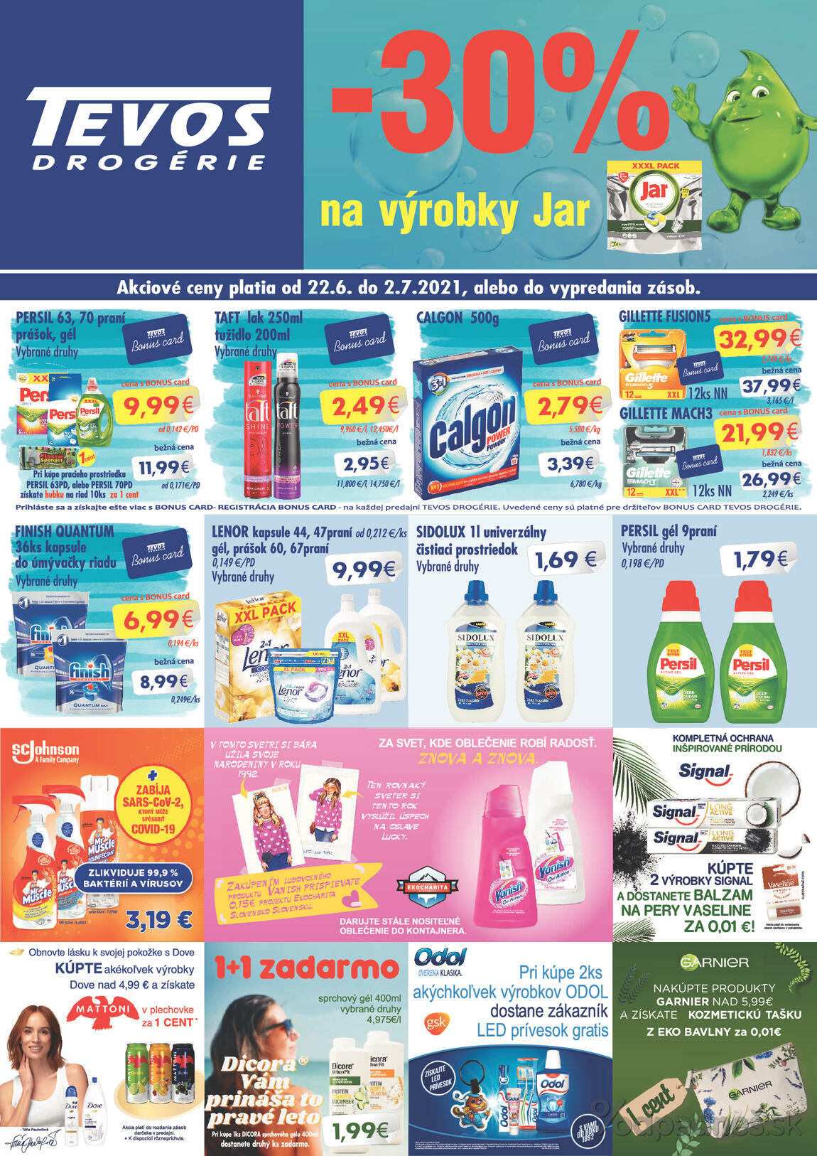 1. stránka Tevos letáku