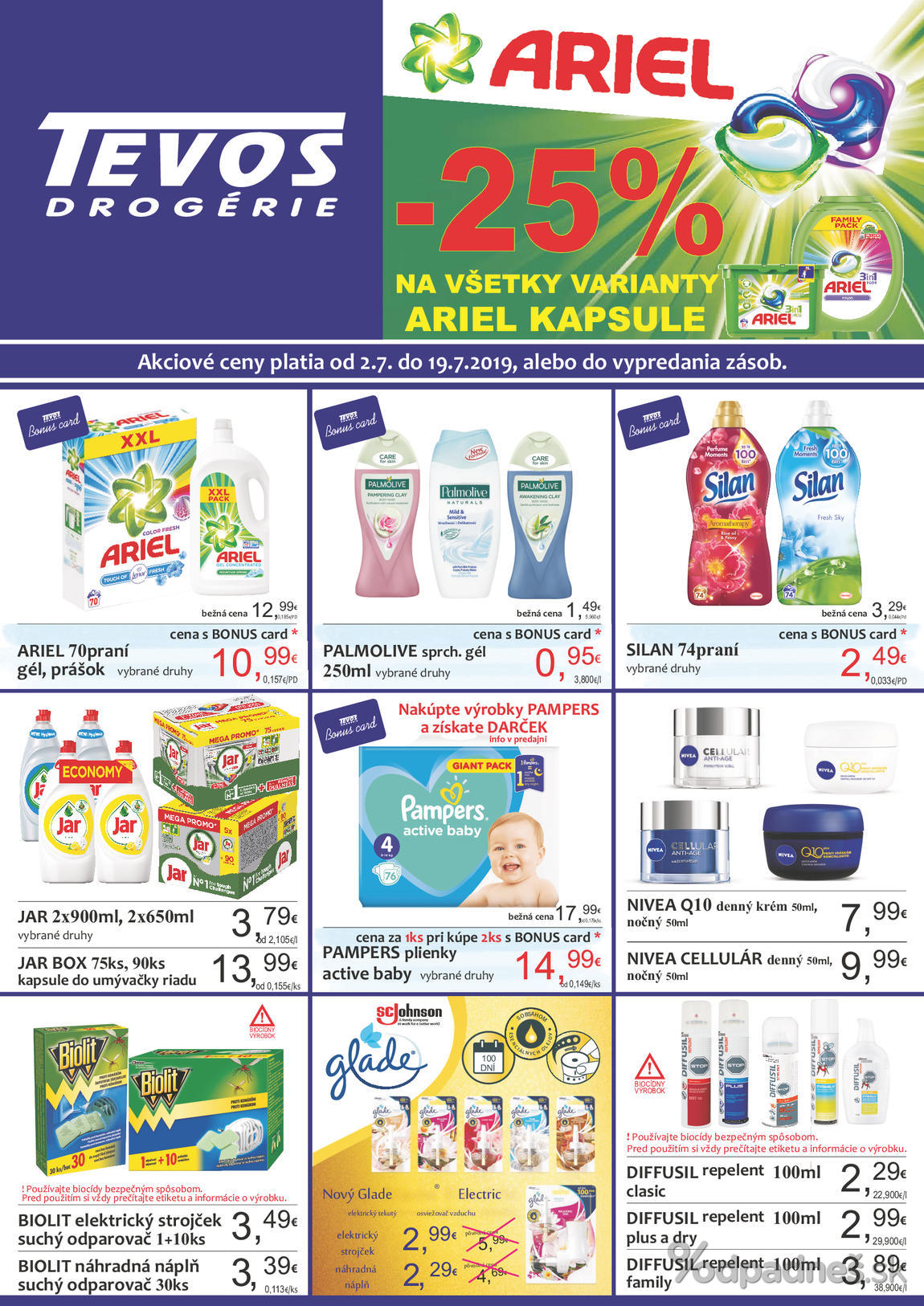 1. stránka Tevos letáku