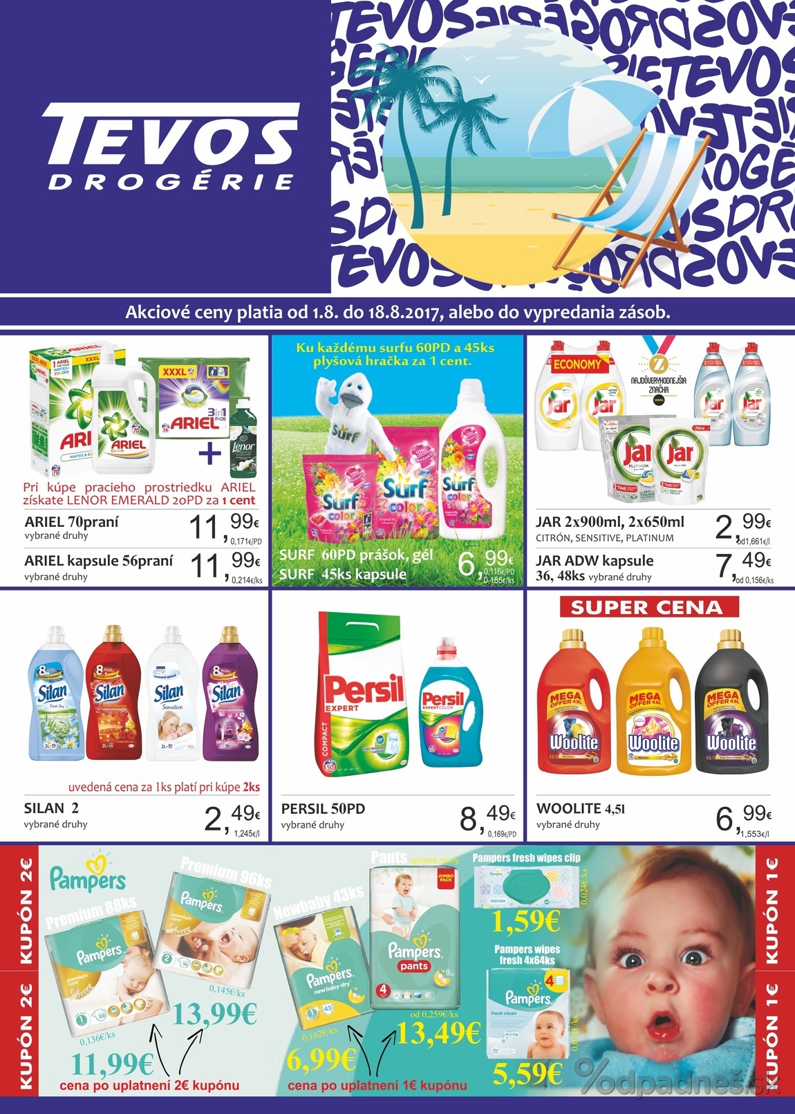 1. stránka Tevos letáku