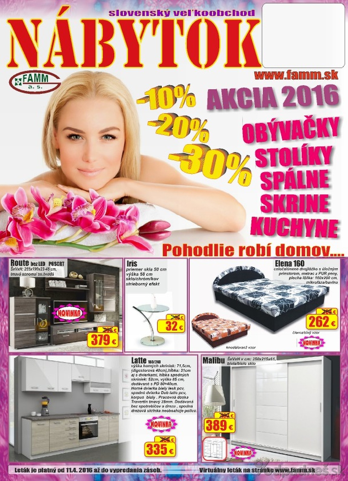 1. stránka Natex letáku